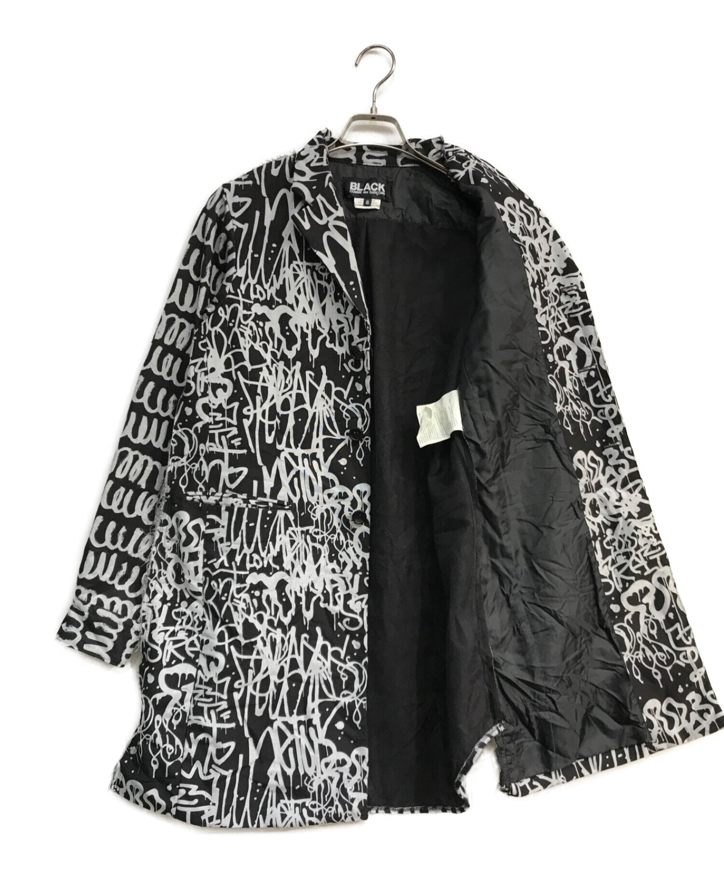 [Pre-owned] BLACK COMME des GARCONS Long jacket with all-over painted pattern 1D-J013