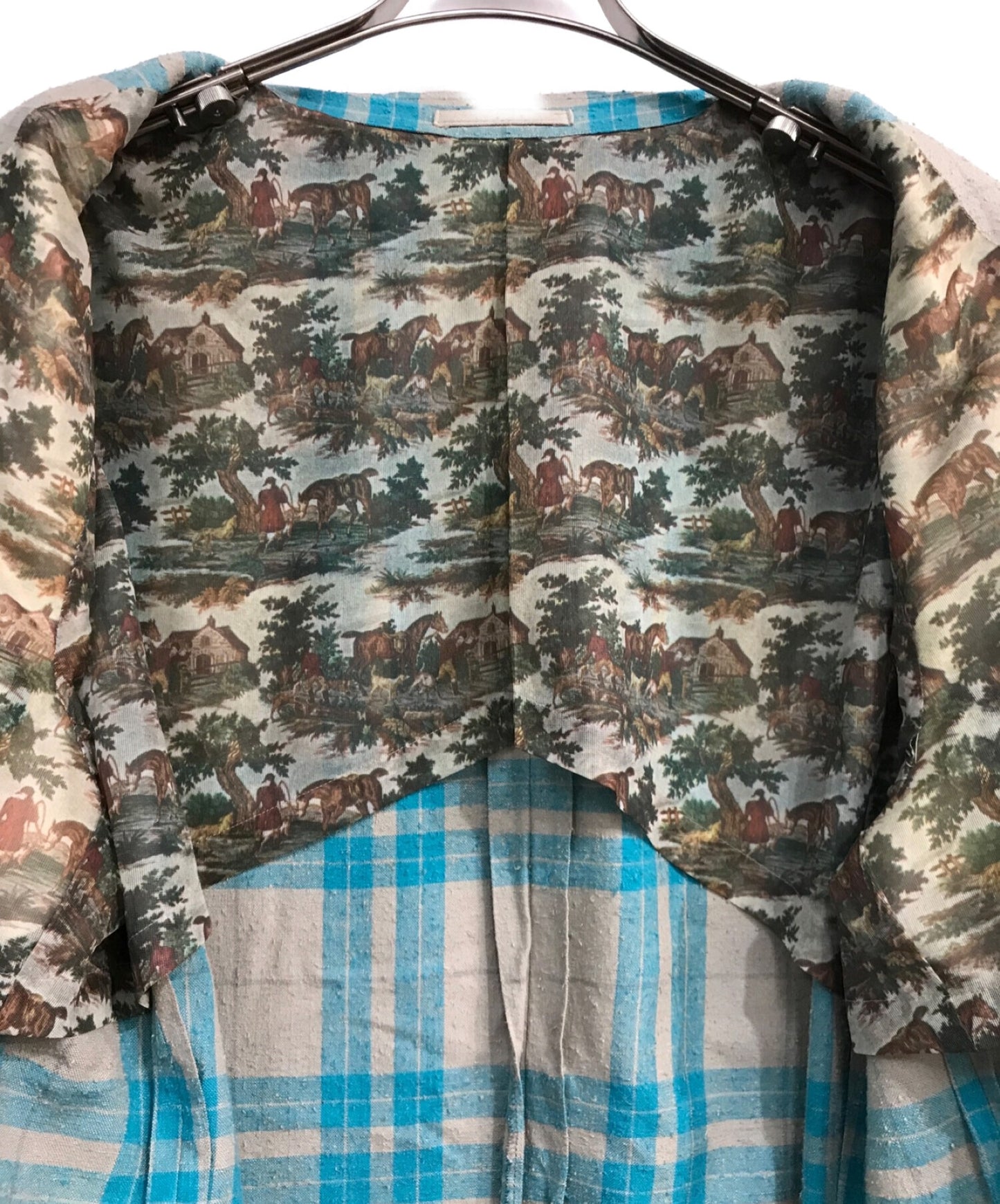 [Pre-owned] COMME des GARCONS HOMME PLUS Tailored jacket with full-pattern check lining