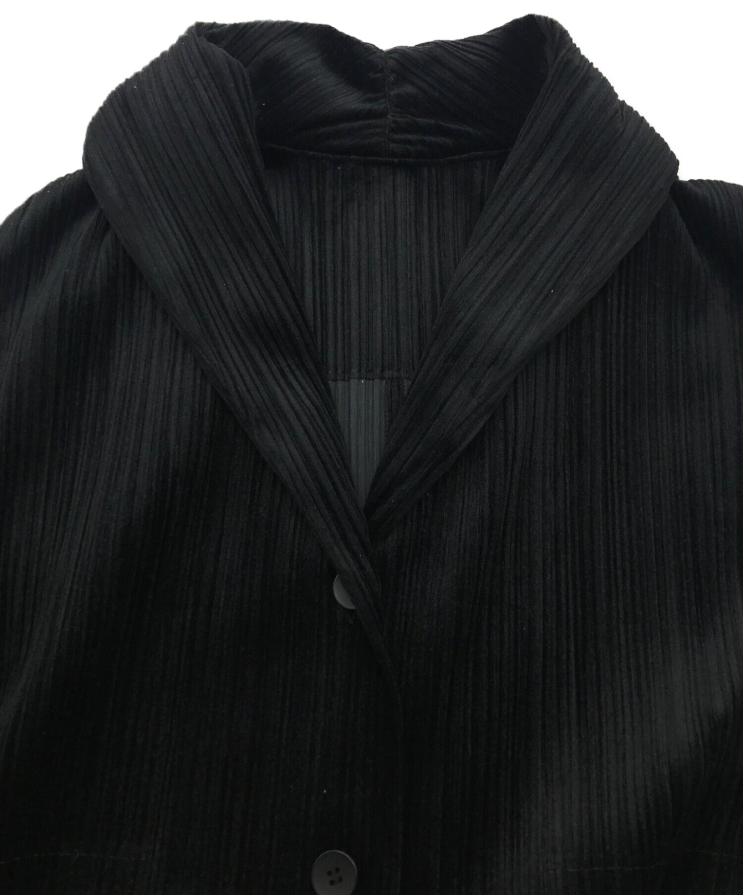 [Pre-owned] PLEATS PLEASE Shawl Collar Pleated Jacket PP63-JD774