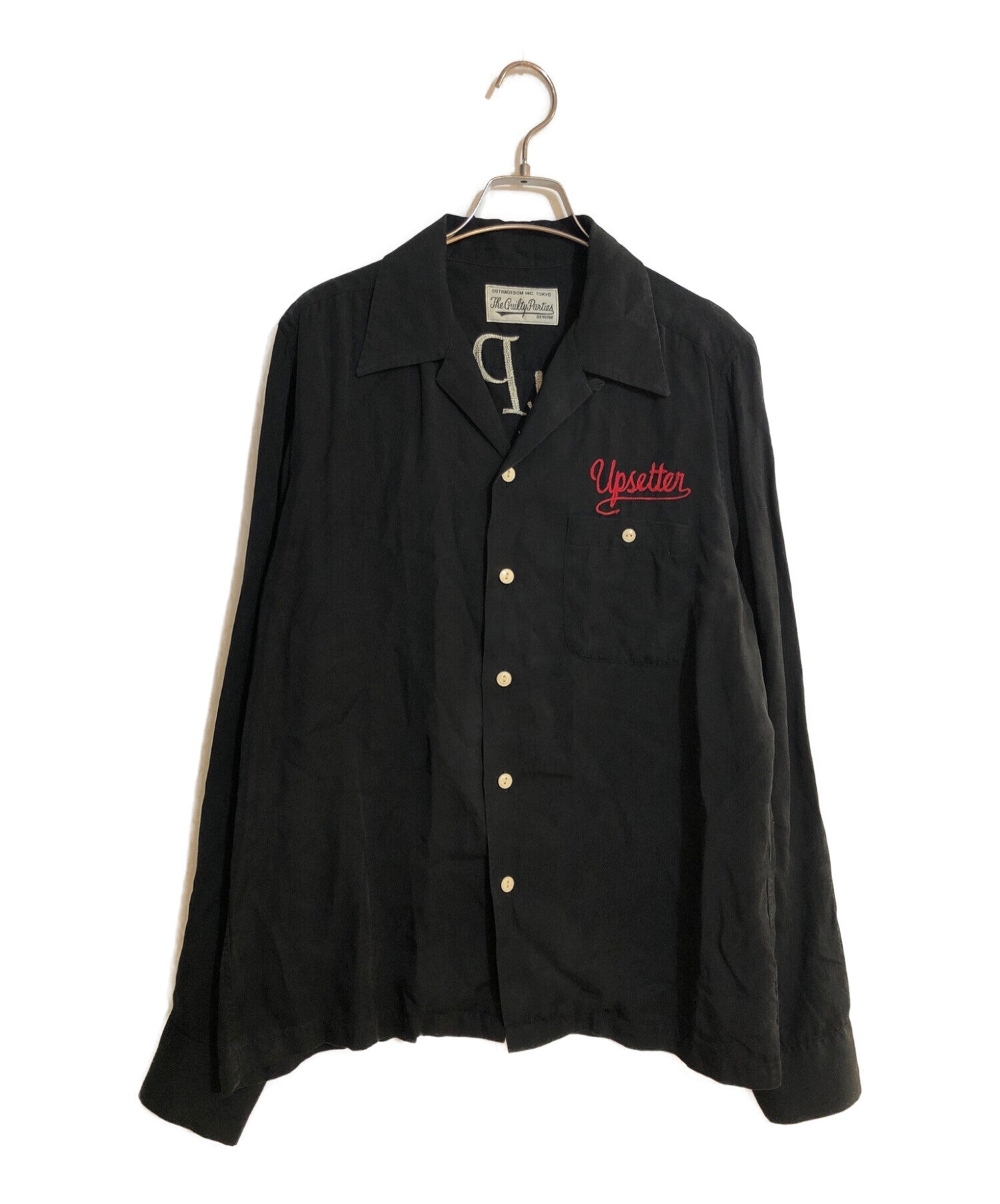 WACKO MARIA Maria Embroidery Open Collar Shirt | Archive Factory