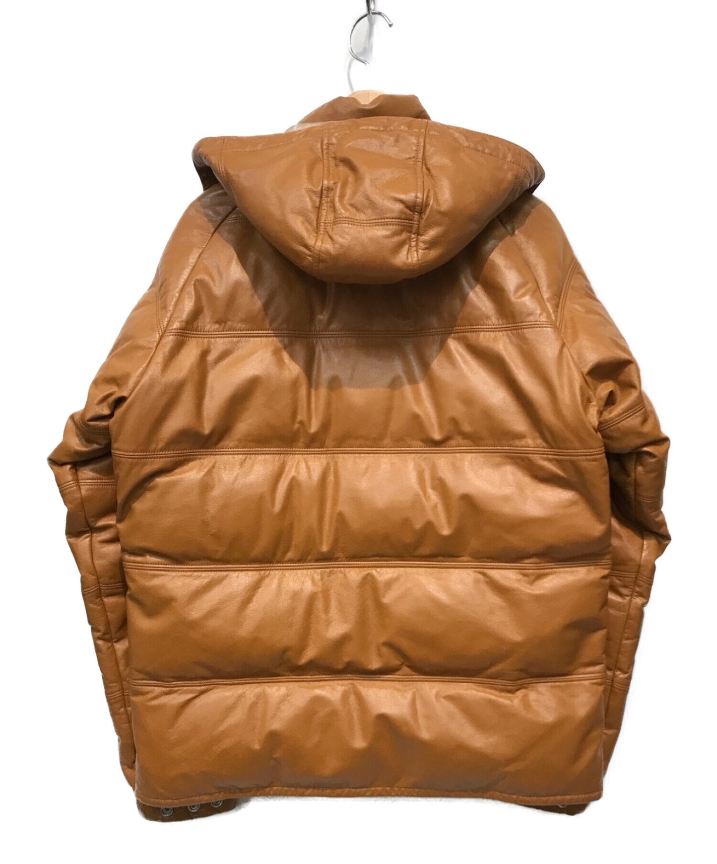 [Pre-owned] A BATHING APE Leather down jacket with hood 1860-141-006