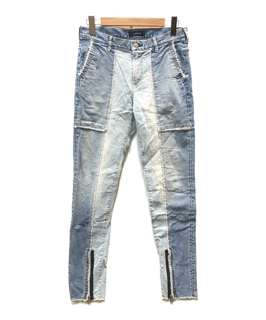 [Pre-owned] JohnUNDERCOVER 18AW Cut-off Stretch Denim Pants JUV4505-1