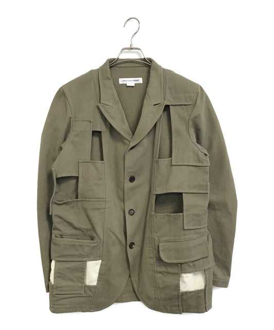 Comme des Garcons 셔츠 절단 맞춤형 재킷 W28168