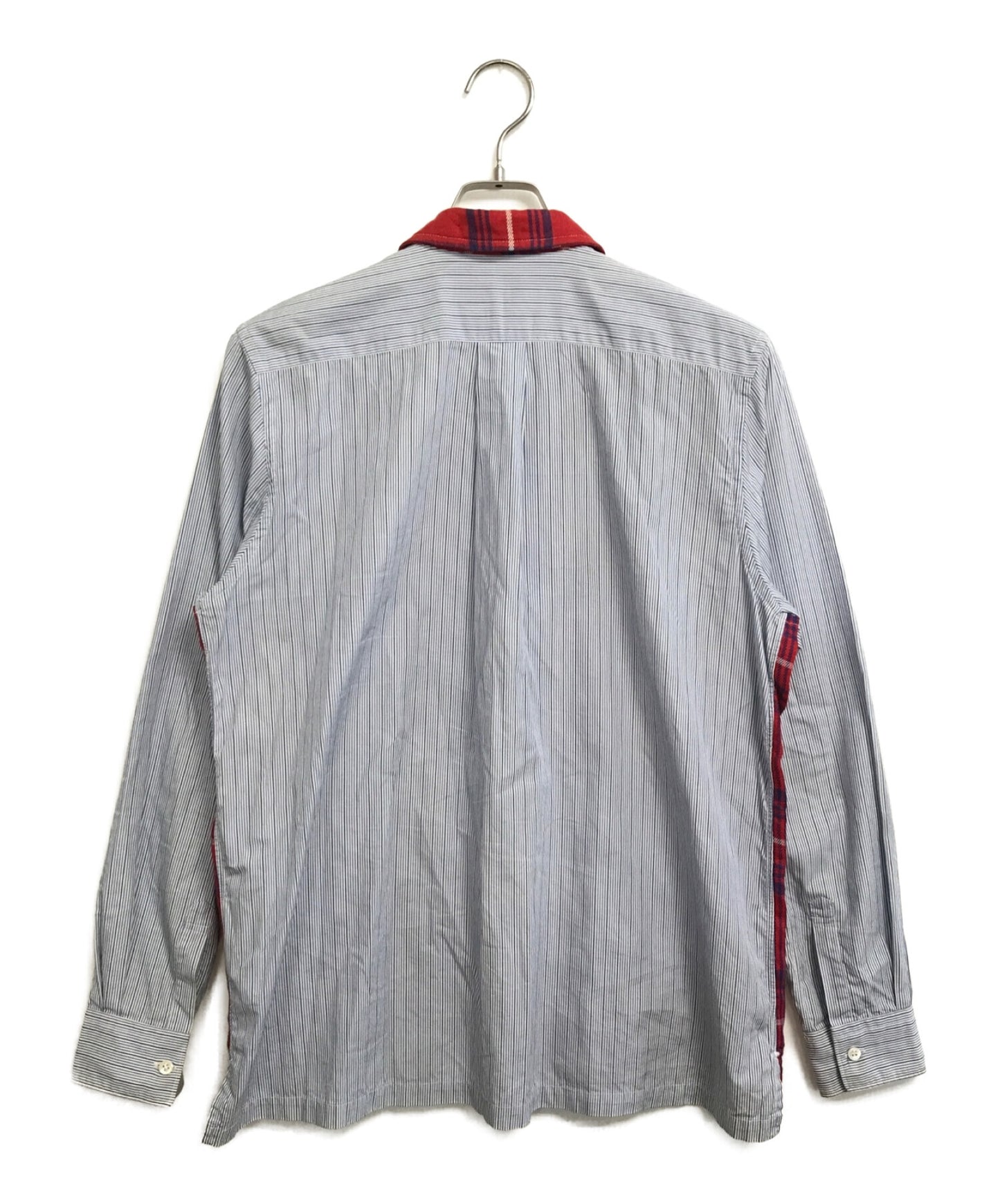 Comme des Garcons襯衫00的前檢查條紋襯衫夾克S10162
