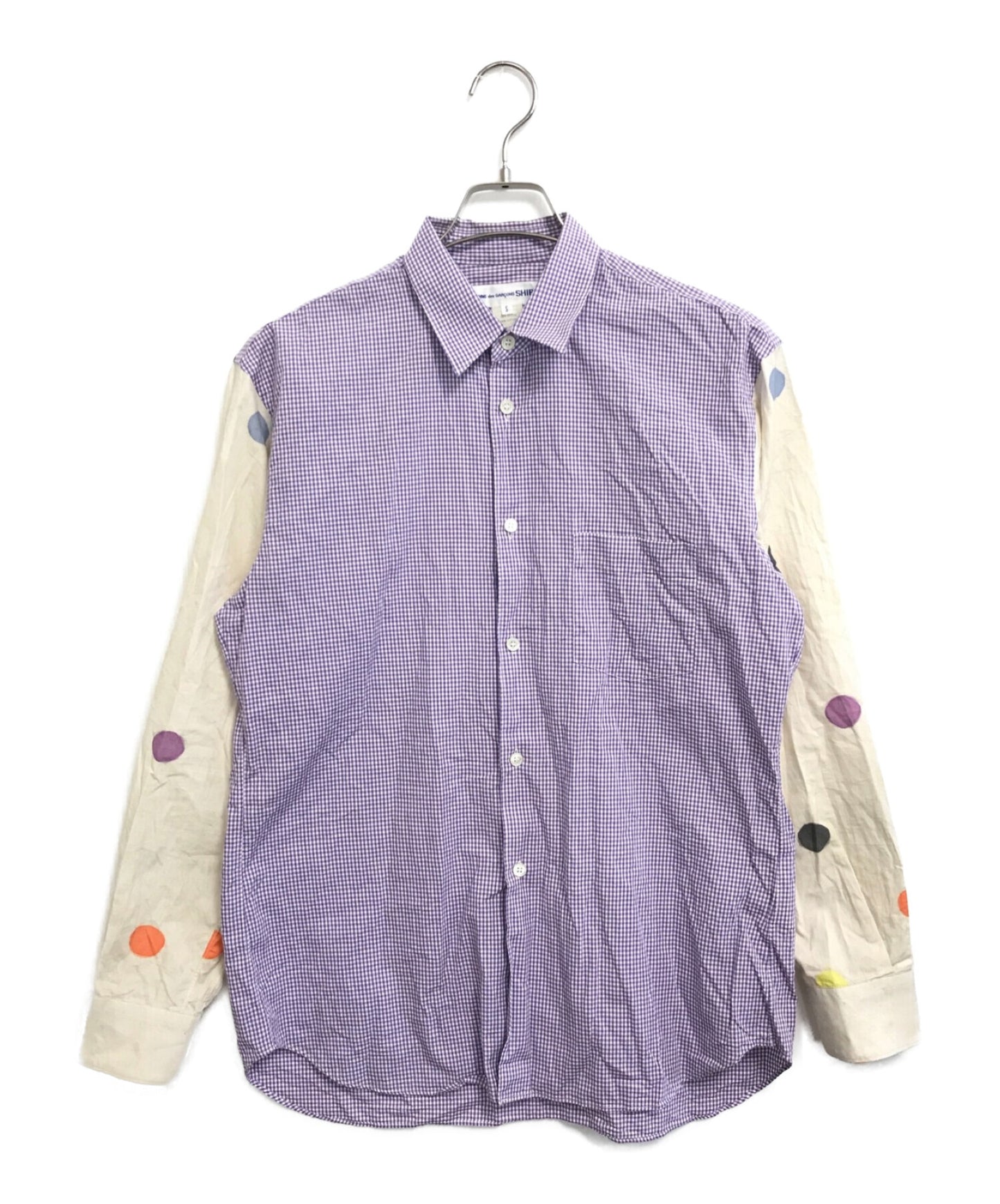 Comme des Garcons เสื้อ Mary Heilmann Dotted Check Shirt S26048
