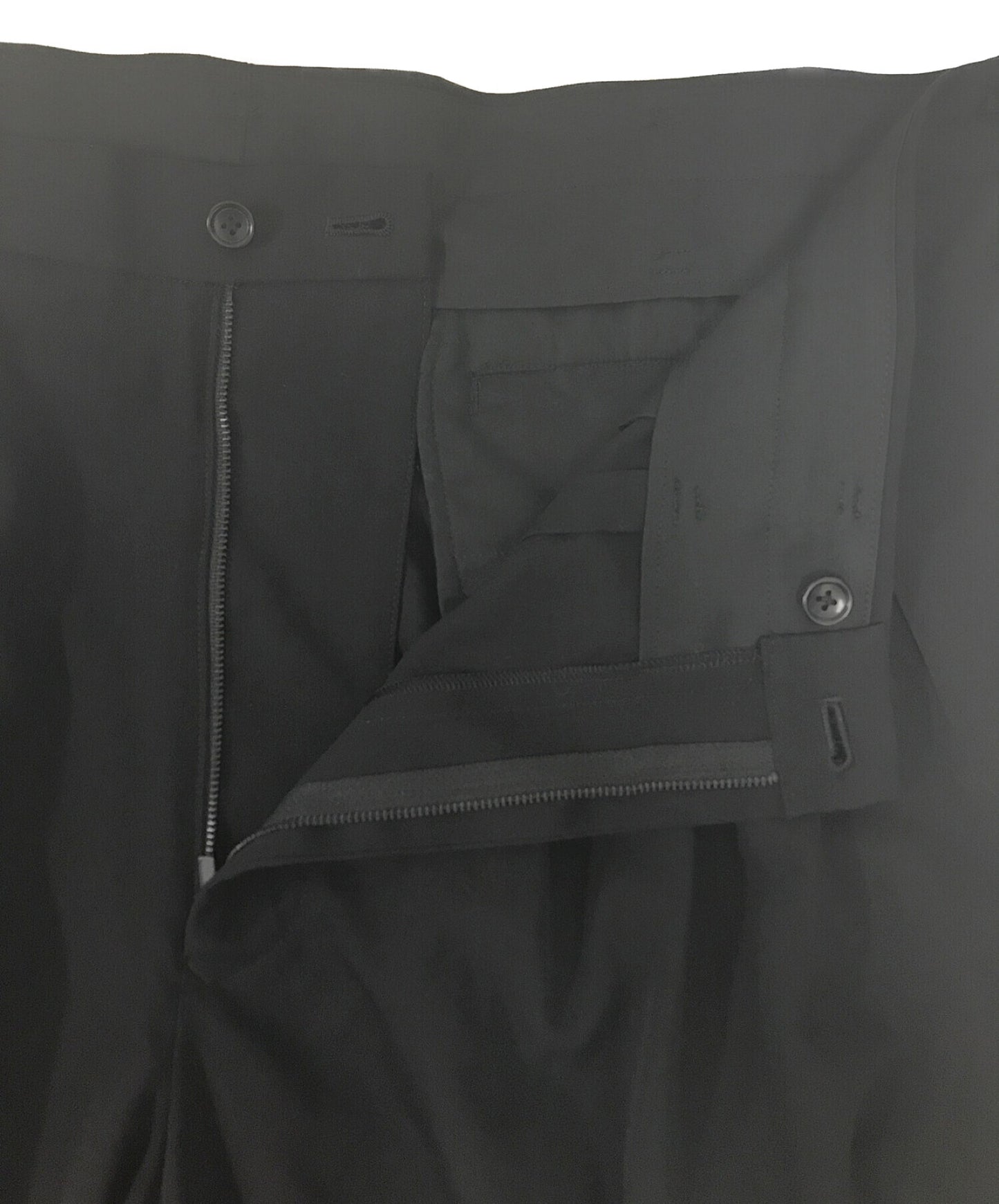 Yohji Yamamoto Pour Homme Cutout tuck tuck宽裤子HH-P33-110