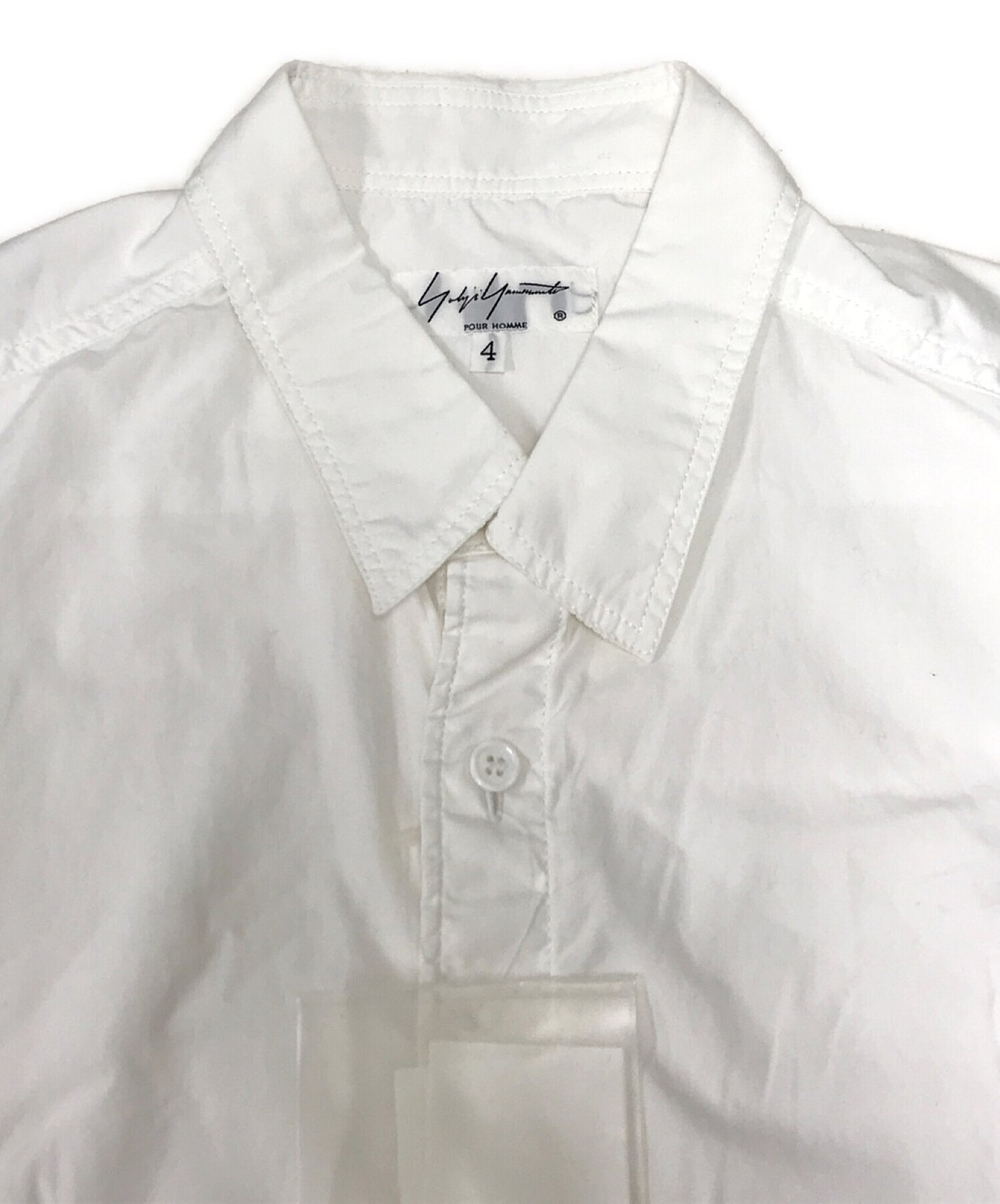Yohji Yamamoto Pour Homme环形缝线宽布正规领长衬衫HW-B01-001