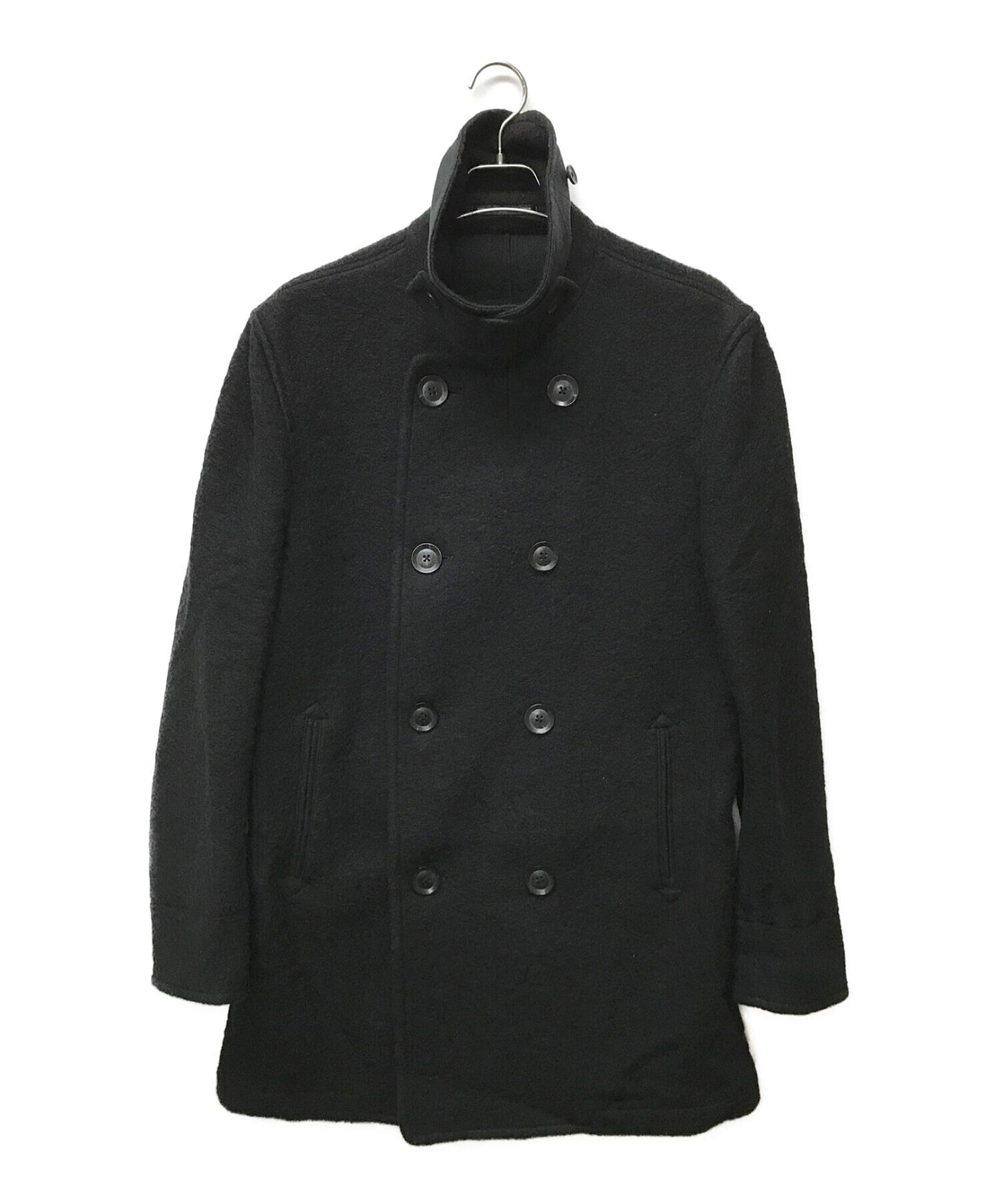 Yohji Yamamoto pour homme Wool Jersey 10-Button P Coat HR-C09-102