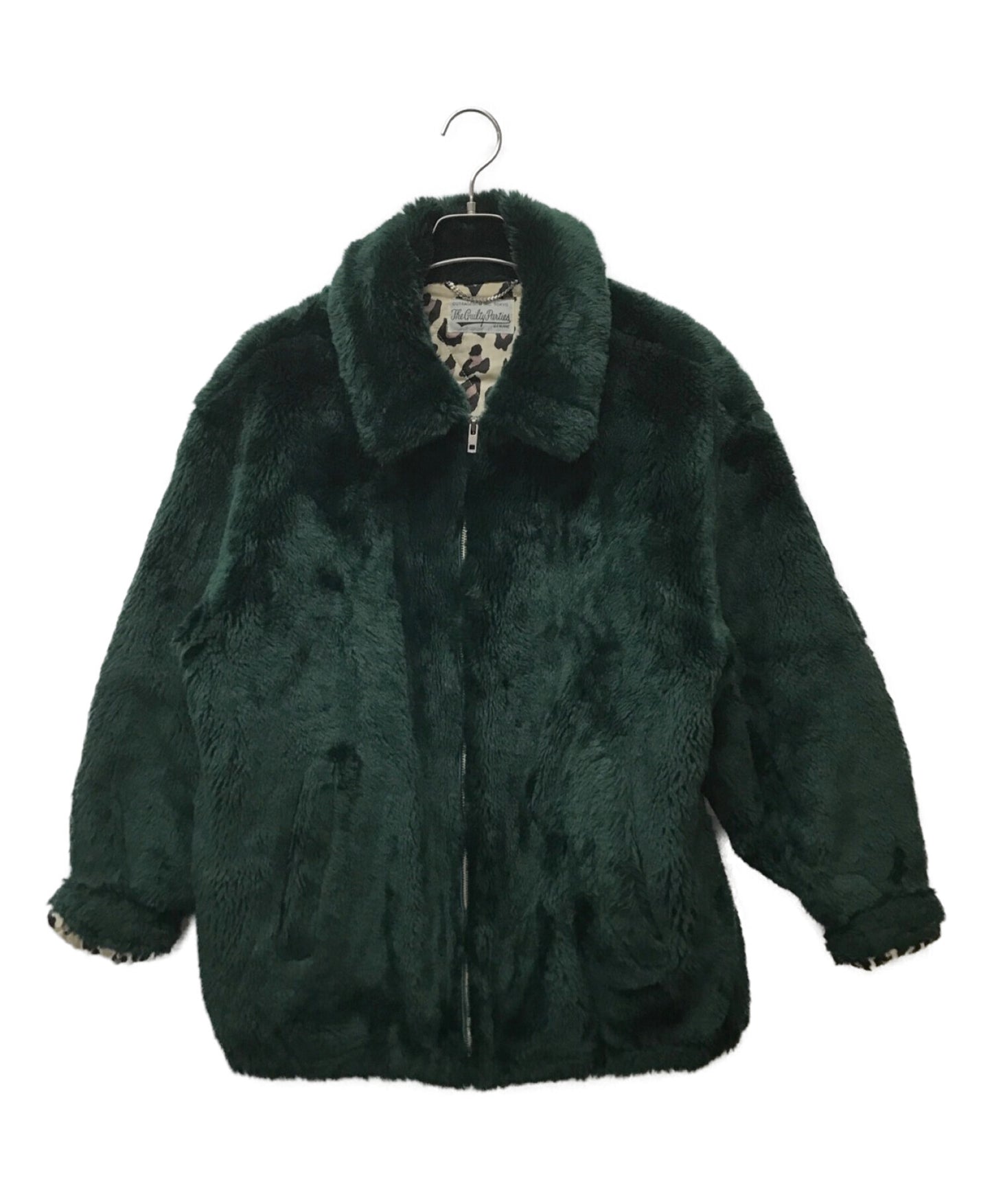 [Pre-owned] WACKO MARIA Leopard Quilt Liner Faux Fur Jacket