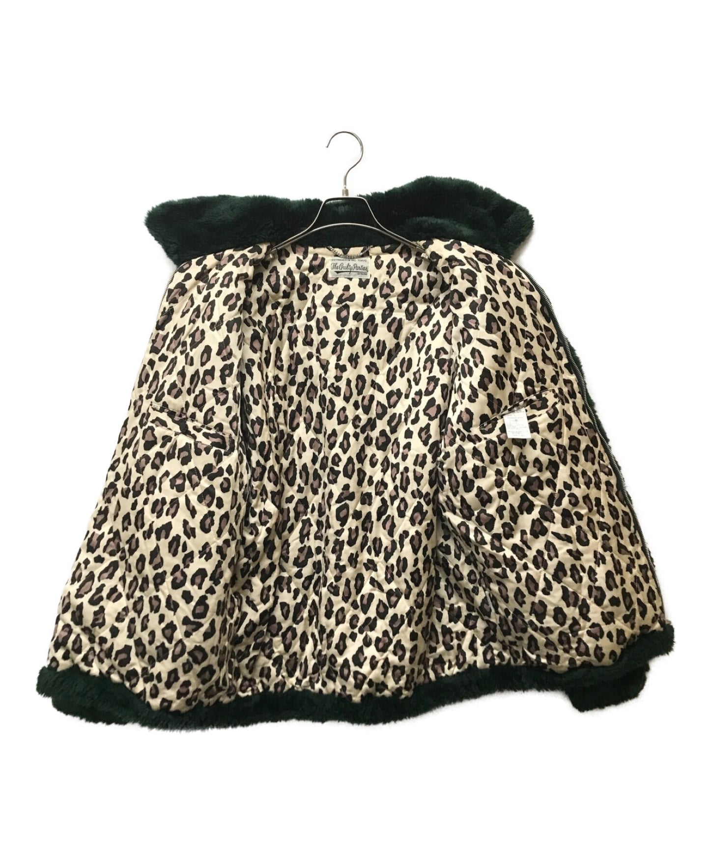 [Pre-owned] WACKO MARIA Leopard Quilt Liner Faux Fur Jacket