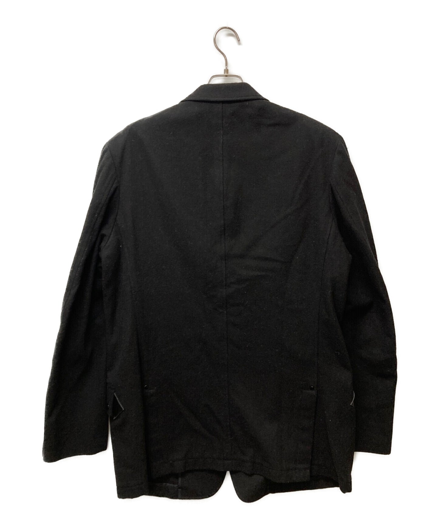 [Pre-owned] Yohji Yamamoto pour homme Leather-trimmed studded wool jacket HN-J57-121