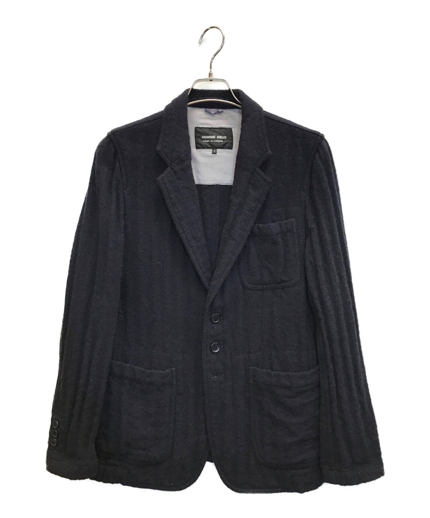 COMME des GARCONS HOMME DEUX Shrunken Wool Tailored Jacket DR-J059