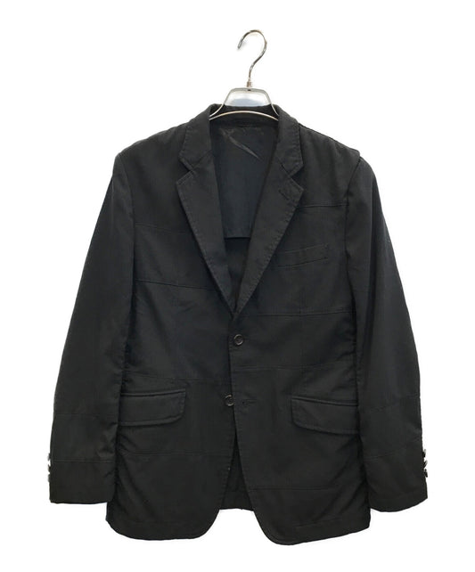 [Pre-owned] COMME des GARCONS HOMME Poly Shrink Design Patchwork Tailored Jacket AD2015