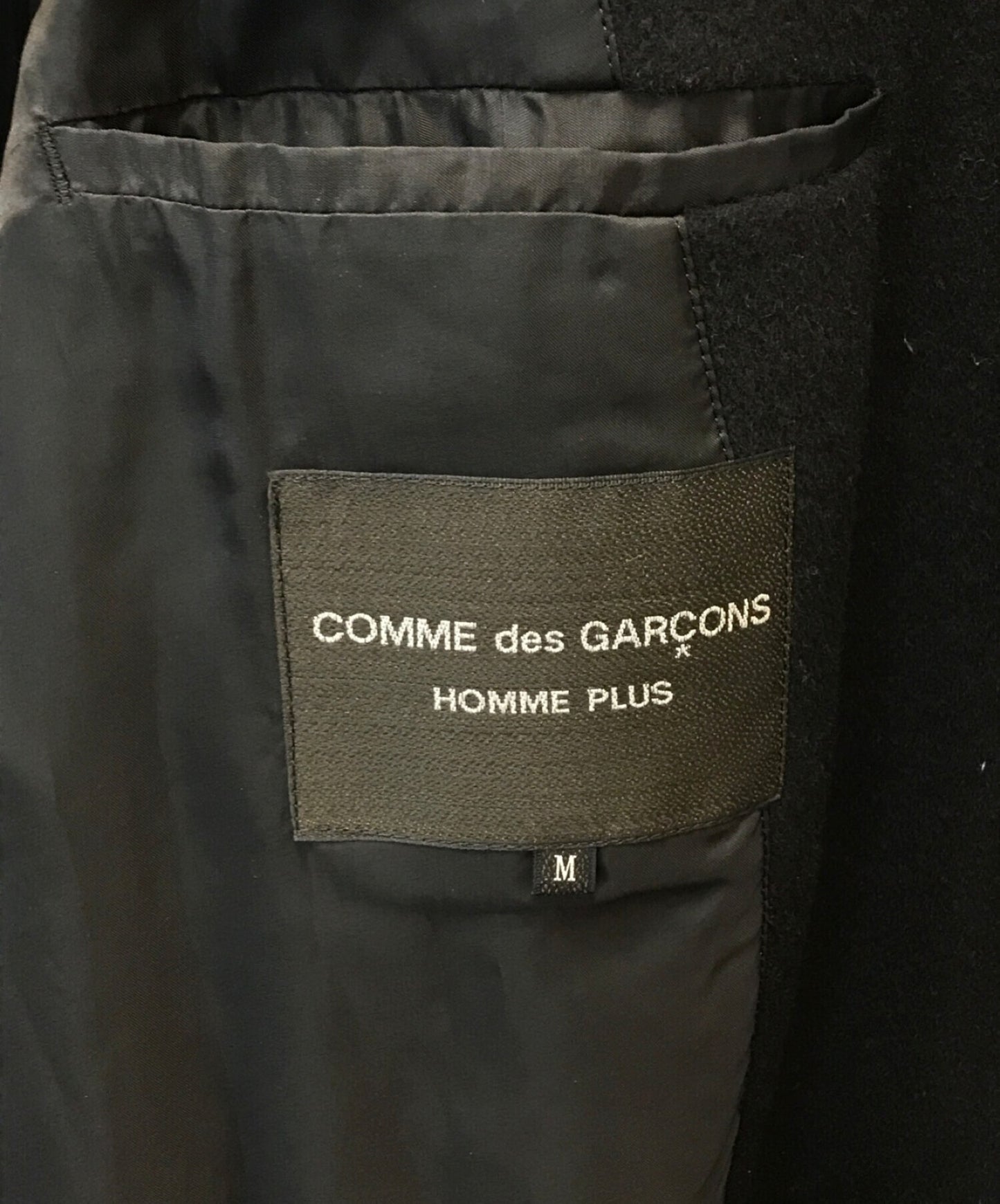 Comme des Garcons Homme Plus 19AW 캐시미어 블렌드 컷 아웃 더블 벨트 코트, 맞춤 코트, Long Coat PD-C006