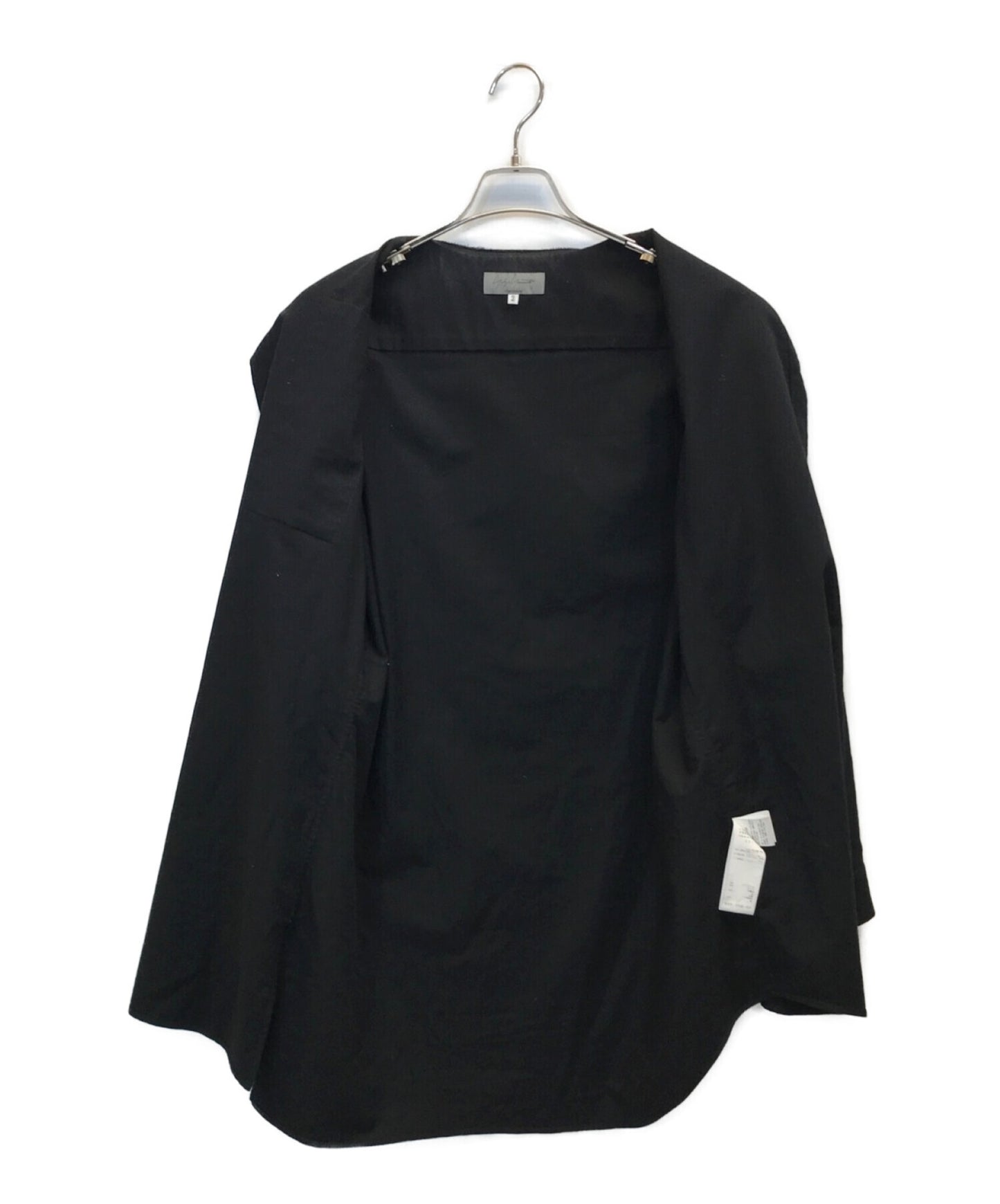 [Pre-owned] Yohji Yamamoto pour homme Special Watch" patch unbalanced blouse collarless shirt HD-B55-059
