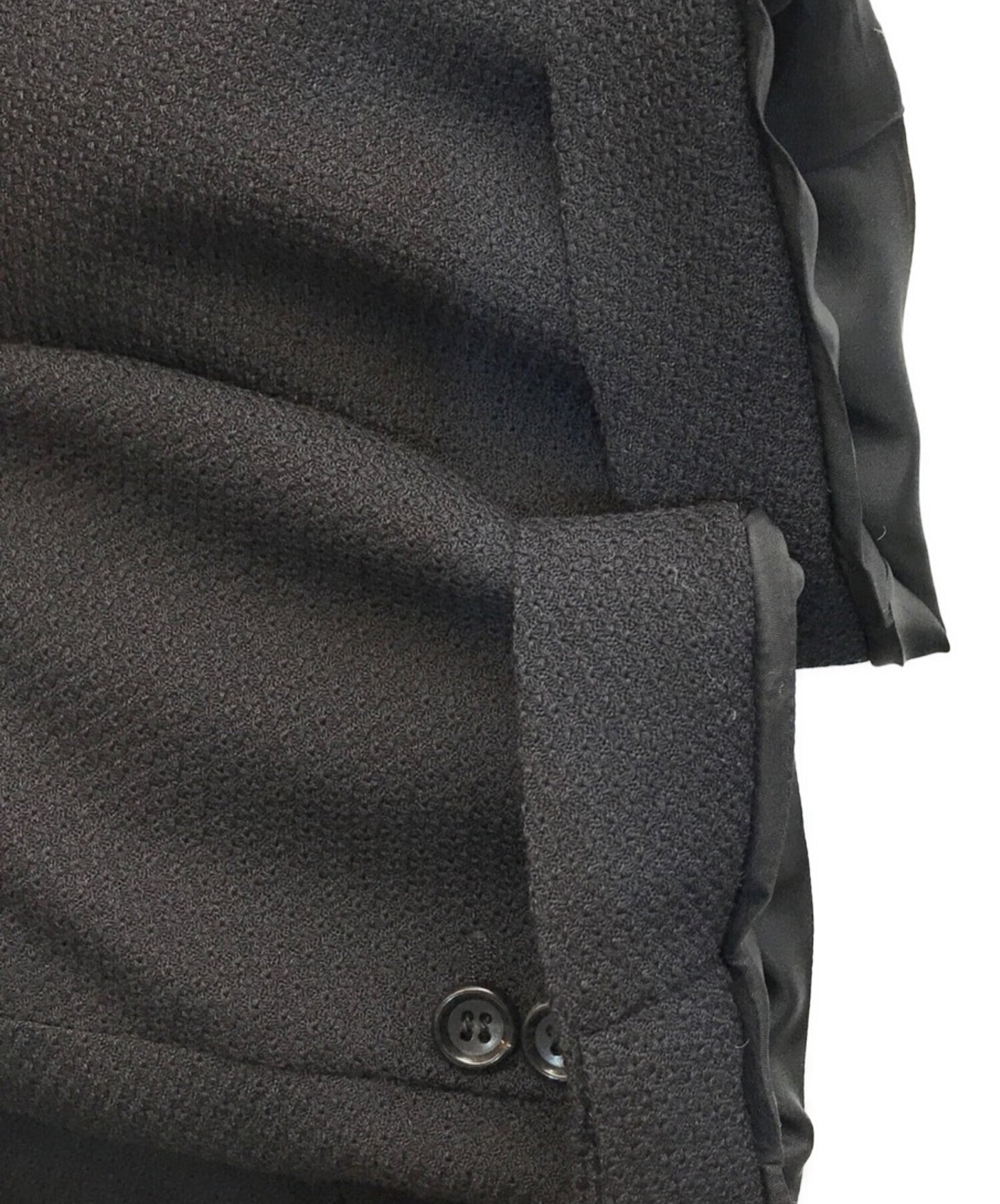 [Pre-owned] COMME des GARCONS HOMME DEUX Shrunken Wool Zip-Up Jacket Riders Type Double Jacket DK-J034