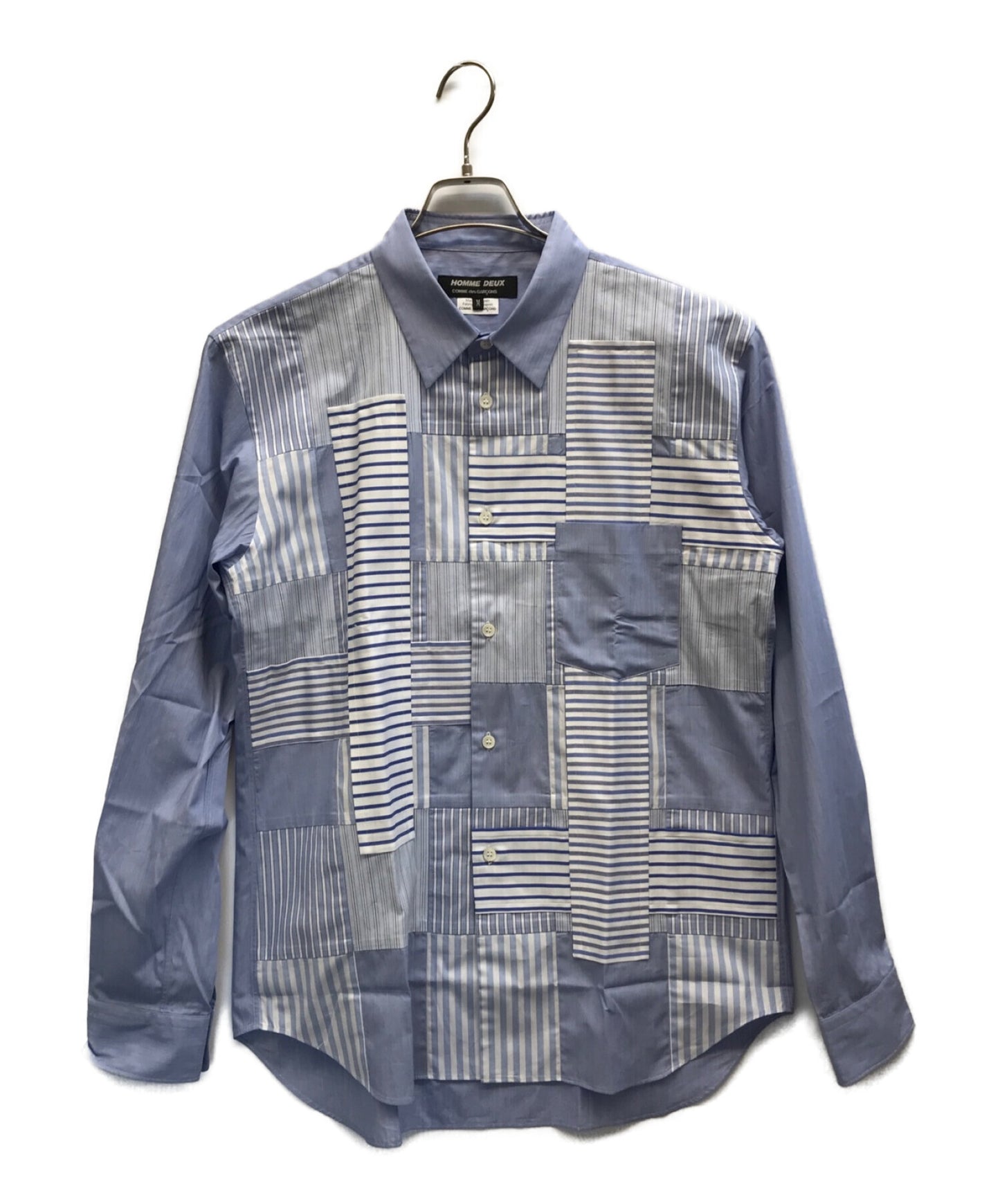 COMME des GARCONS HOMME DEUX Mixed stripe shirt Patchwork shirt DK-B021