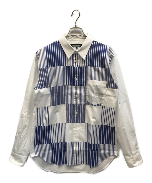 [Pre-owned] COMME des GARCONS HOMME DEUX Striped shirt Patchwork shirt DK-B022