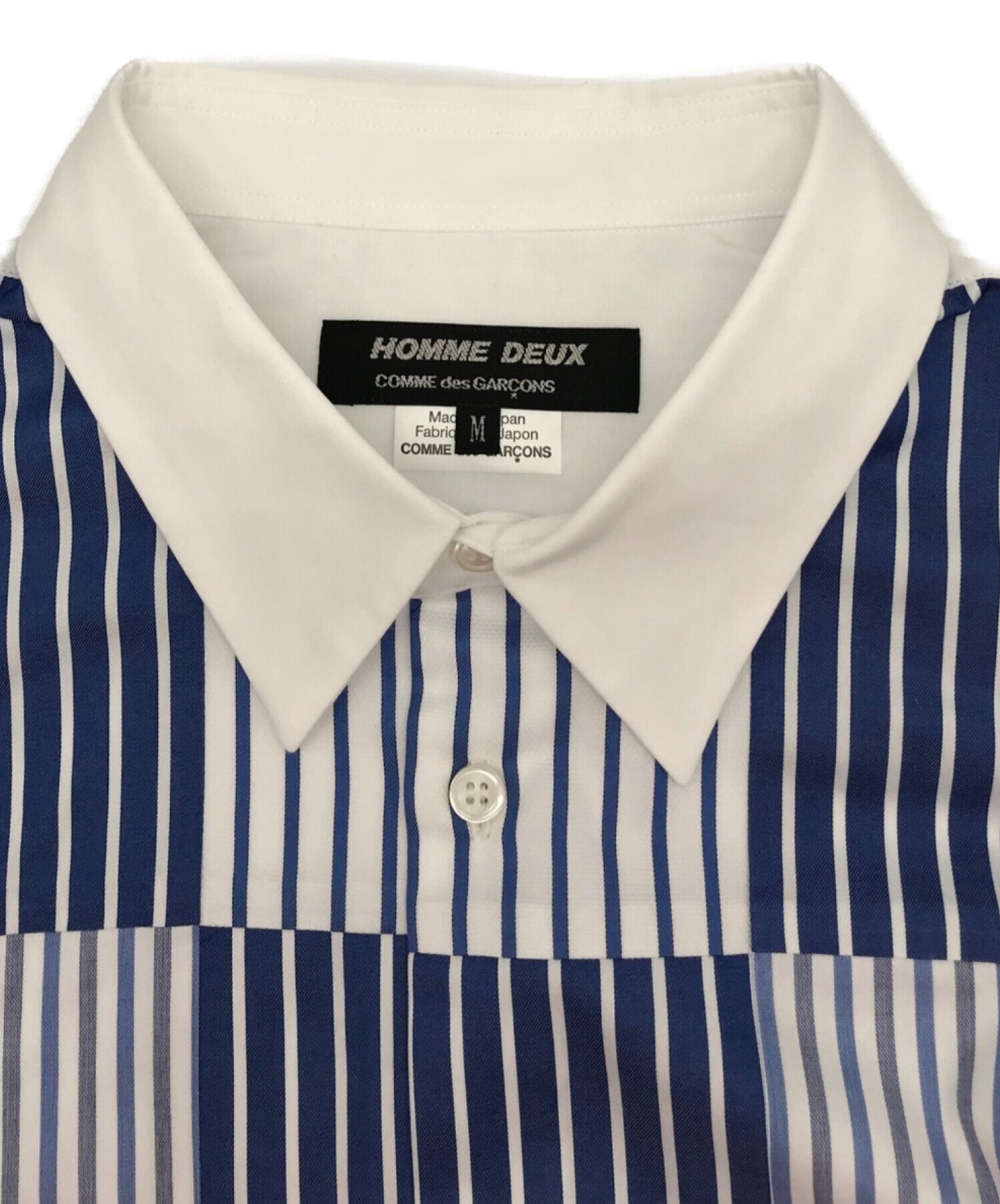 COMME des GARCONS HOMME DEUX Striped shirt Patchwork shirt DK-B022