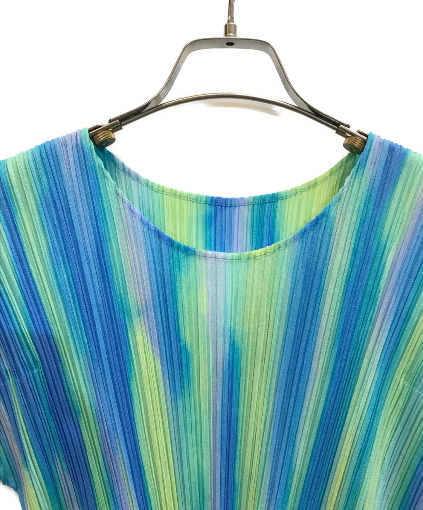 [Pre-owned] PLEATS PLEASE Multi-colored Pleated Blouse PP51-JK642