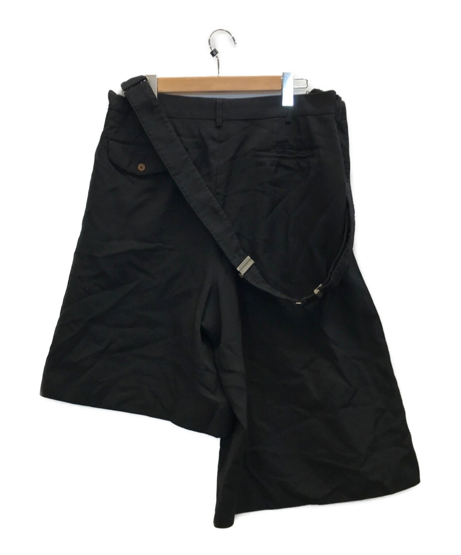 COMME des GARCONS HOMME PLUS Suspender Asymmetrical Shorts PG-P055