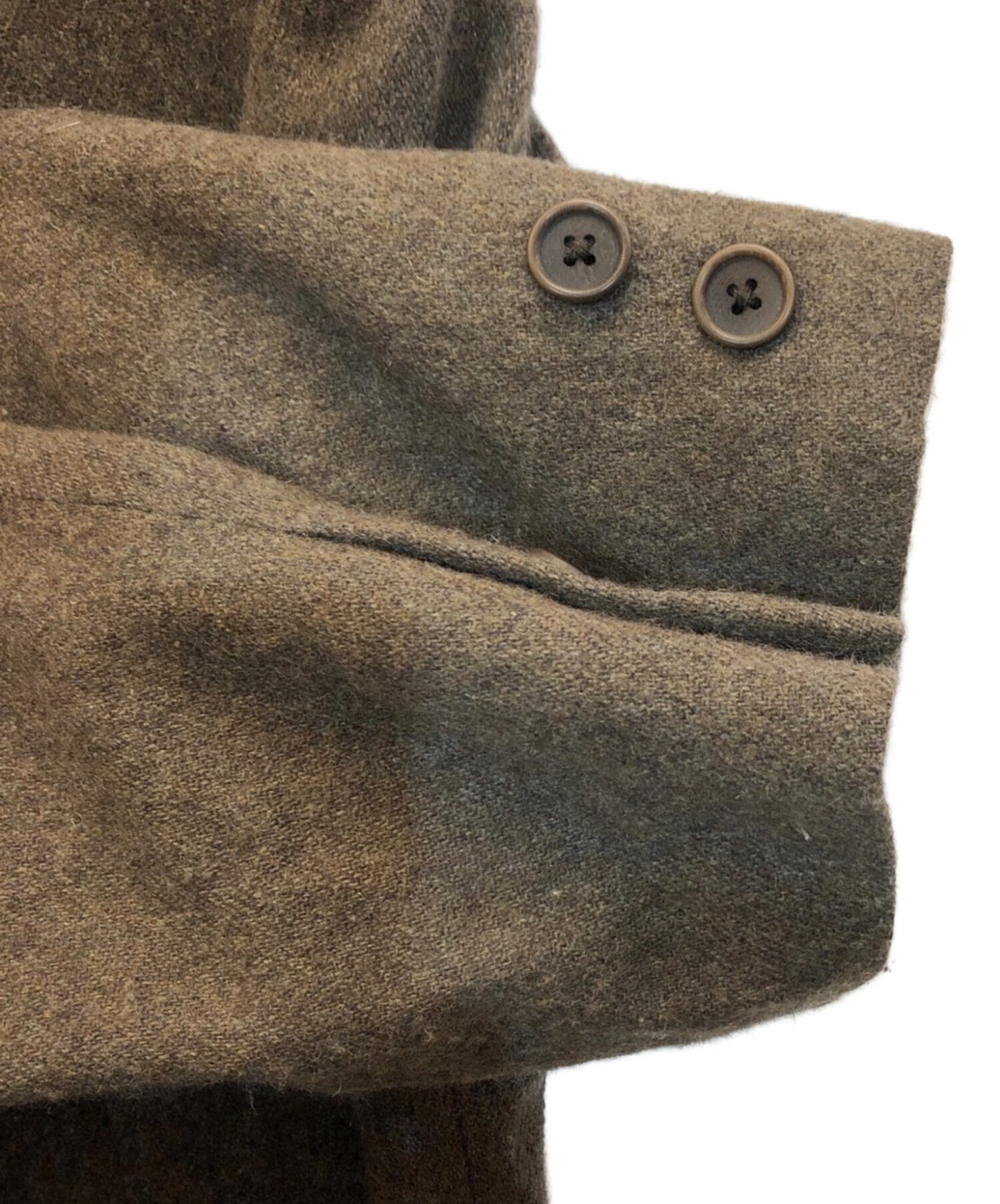 [Pre-owned] Yohji Yamamoto pour homme 13AW Wool blend epaulette zip military coat HQ-J16-113