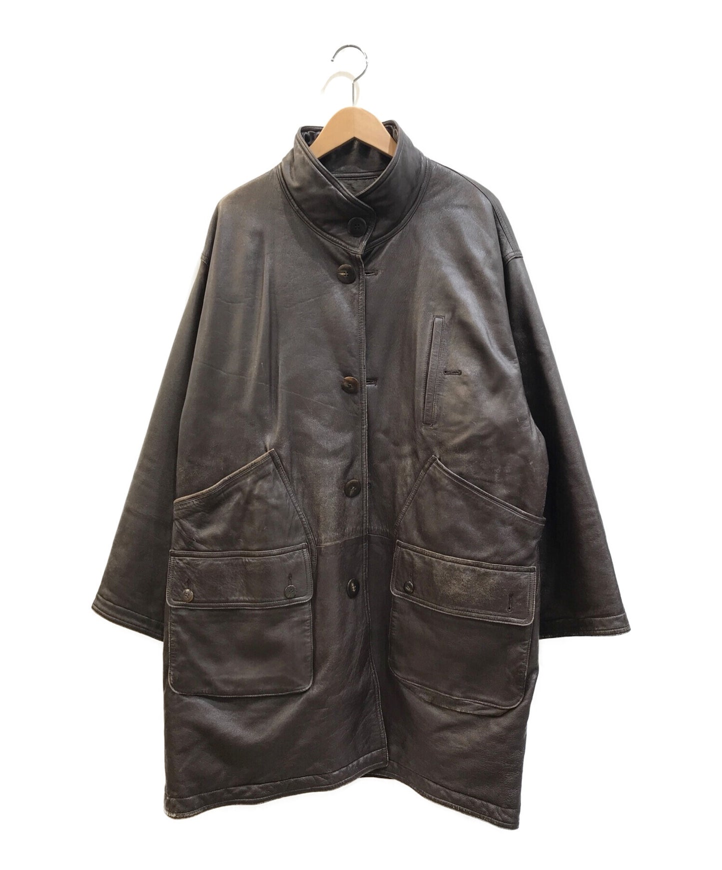 ISSEY MIYAKE×TSUMORI CHISATO [OLD] 80s Leather Nylon Reversible 