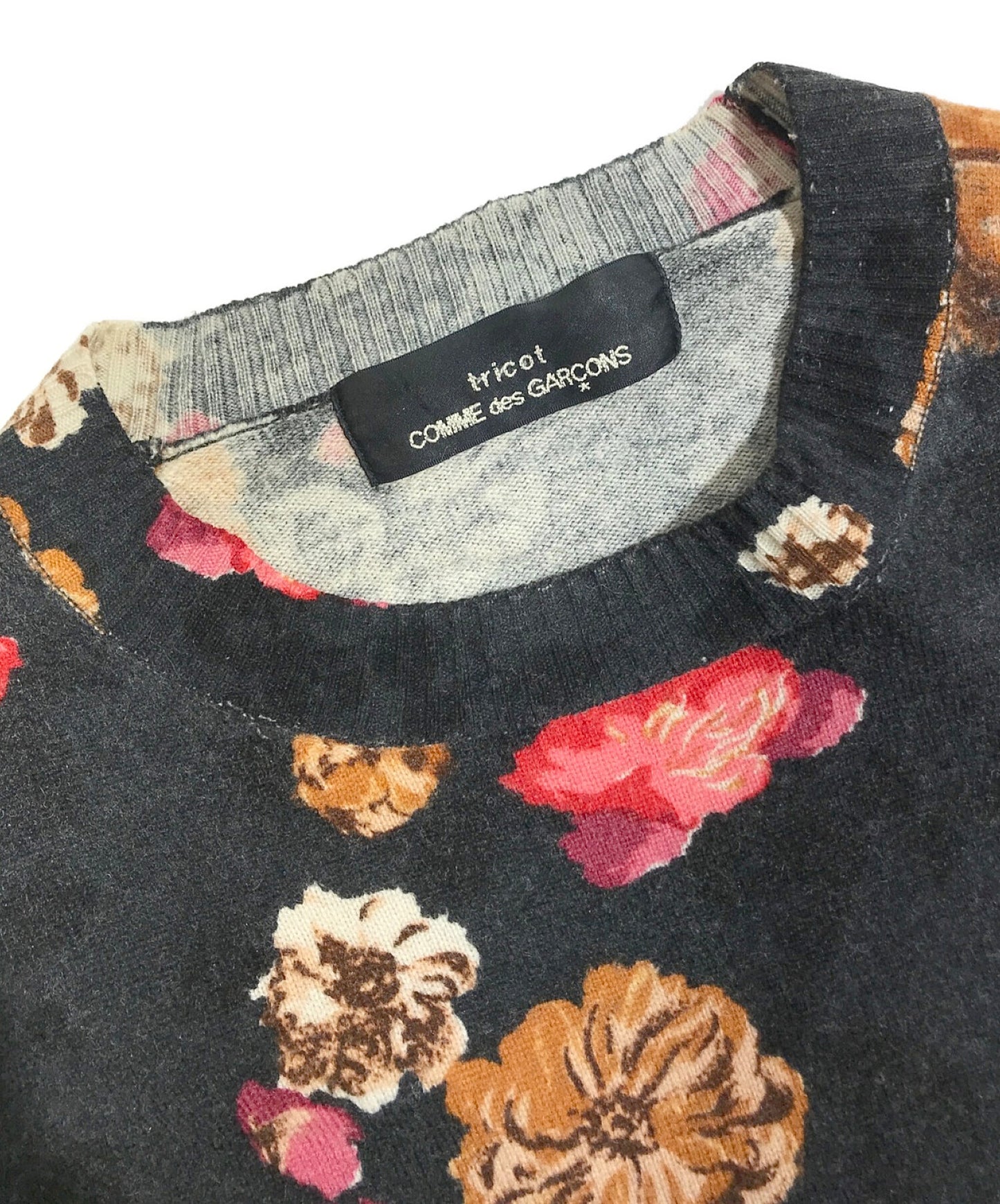 [Pre-owned] tricot COMME des GARCONS [OLD] Flower Print Knit TN-070070