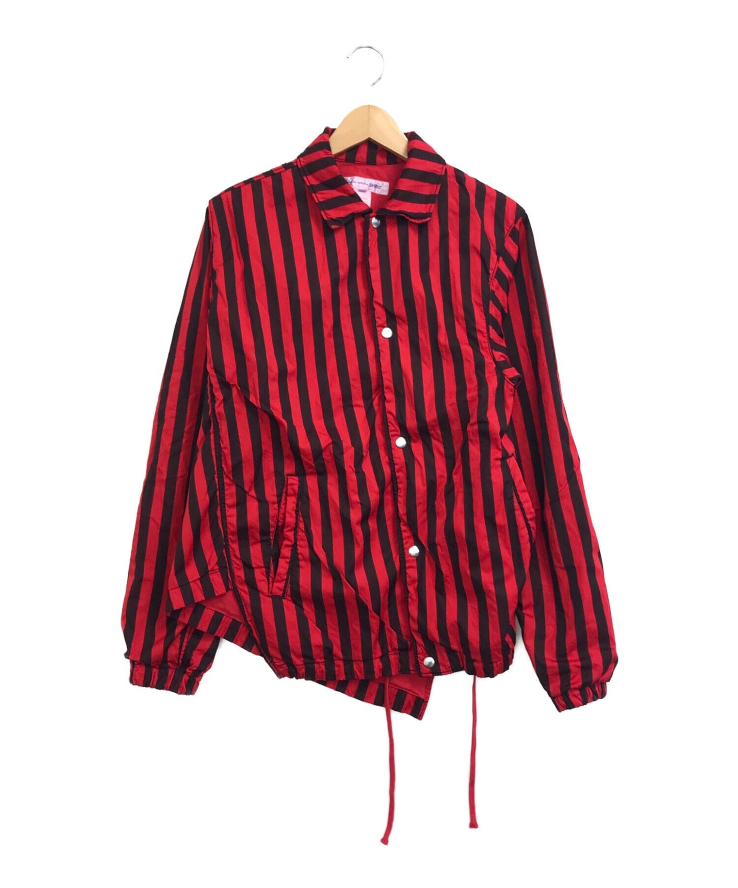 Comme des Garcons 셔츠 트위스트 마감 코치 재킷 FI-J001