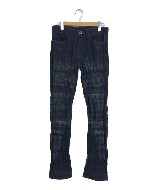 [Pre-owned] ISSEY MIYAKE MEN Owned crinkle-effect Jeans ME43FF141