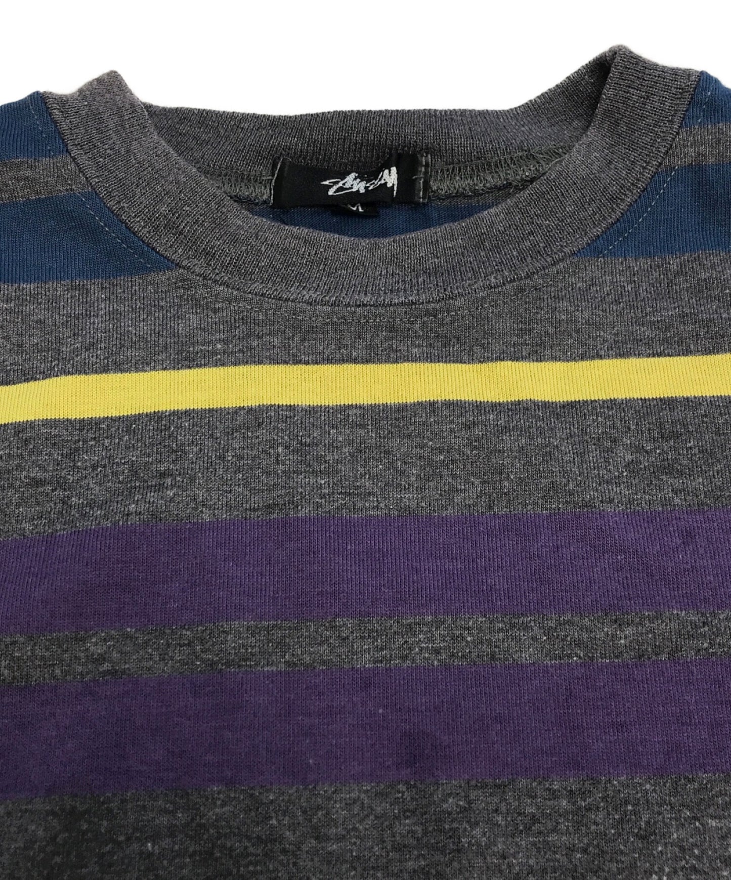 [Pre-owned] stussy  80s Striped Cut & Sewn