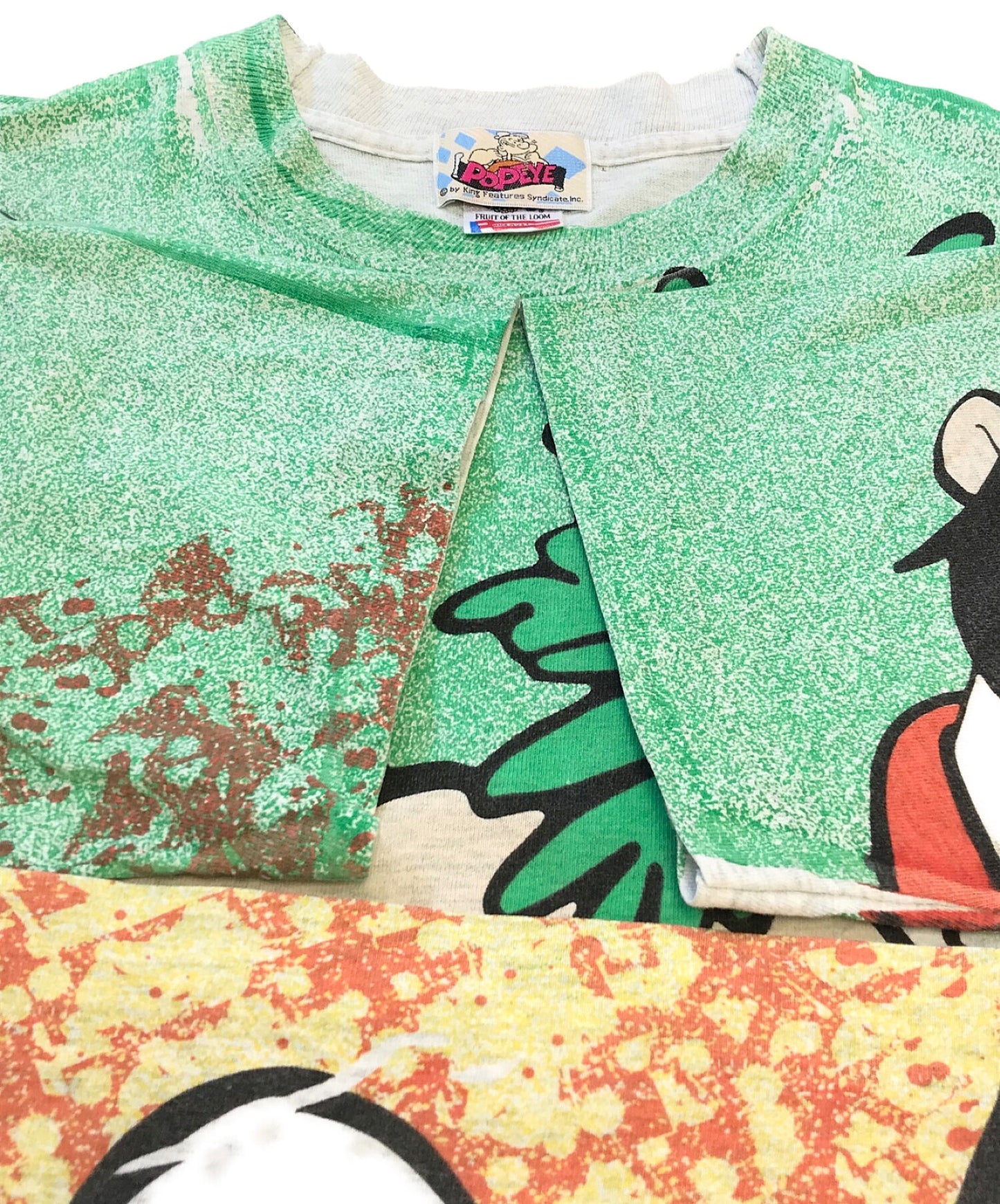 Popeye  [Secondhand Clothing] All Over Anime Tee