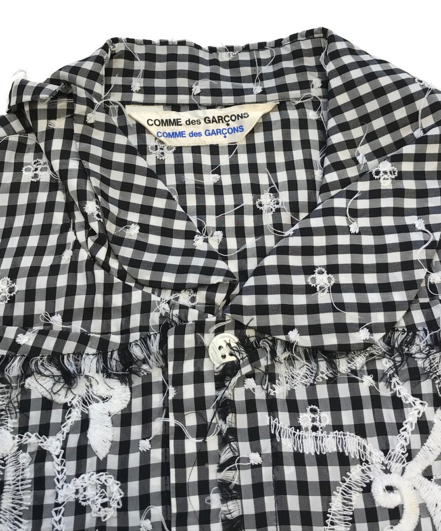 Comme des garcons comme des garcons ปัก gingham 3 ชิ้นชุด