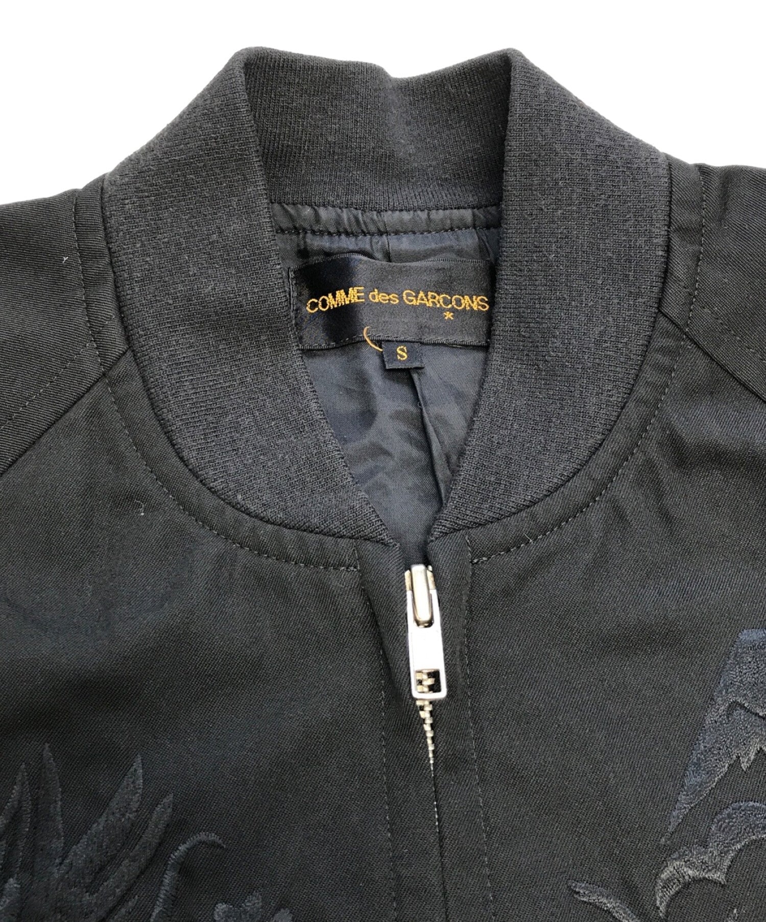 ウールギャバジンウールギャバComme des Garçons 89AW Embroidery Jacket
