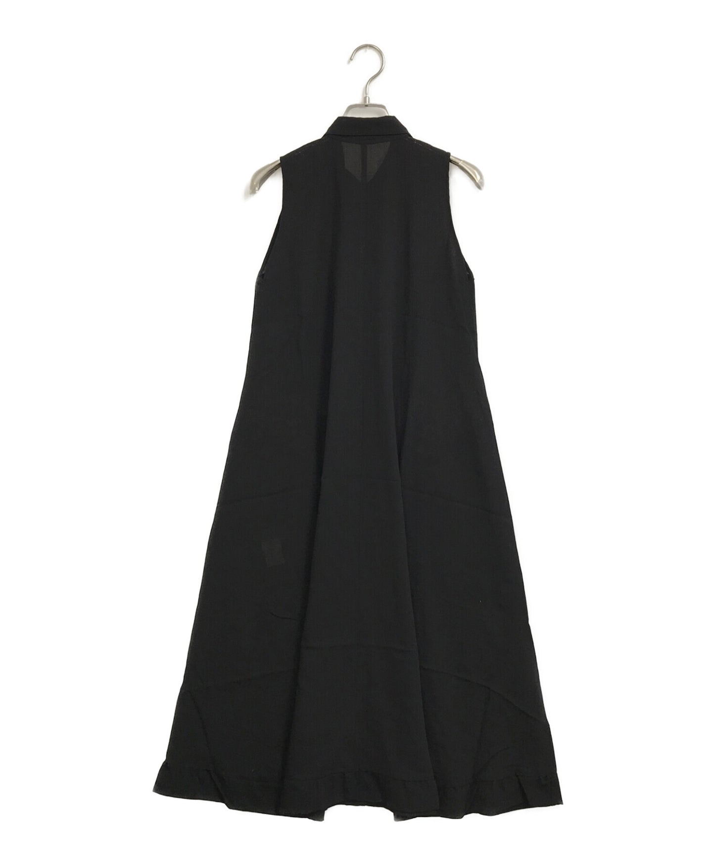 [Pre-owned] YOHJI YAMAMOTO [OLD] Draped A-Line Wool Gabanosleeveless Dress F0-D45-104