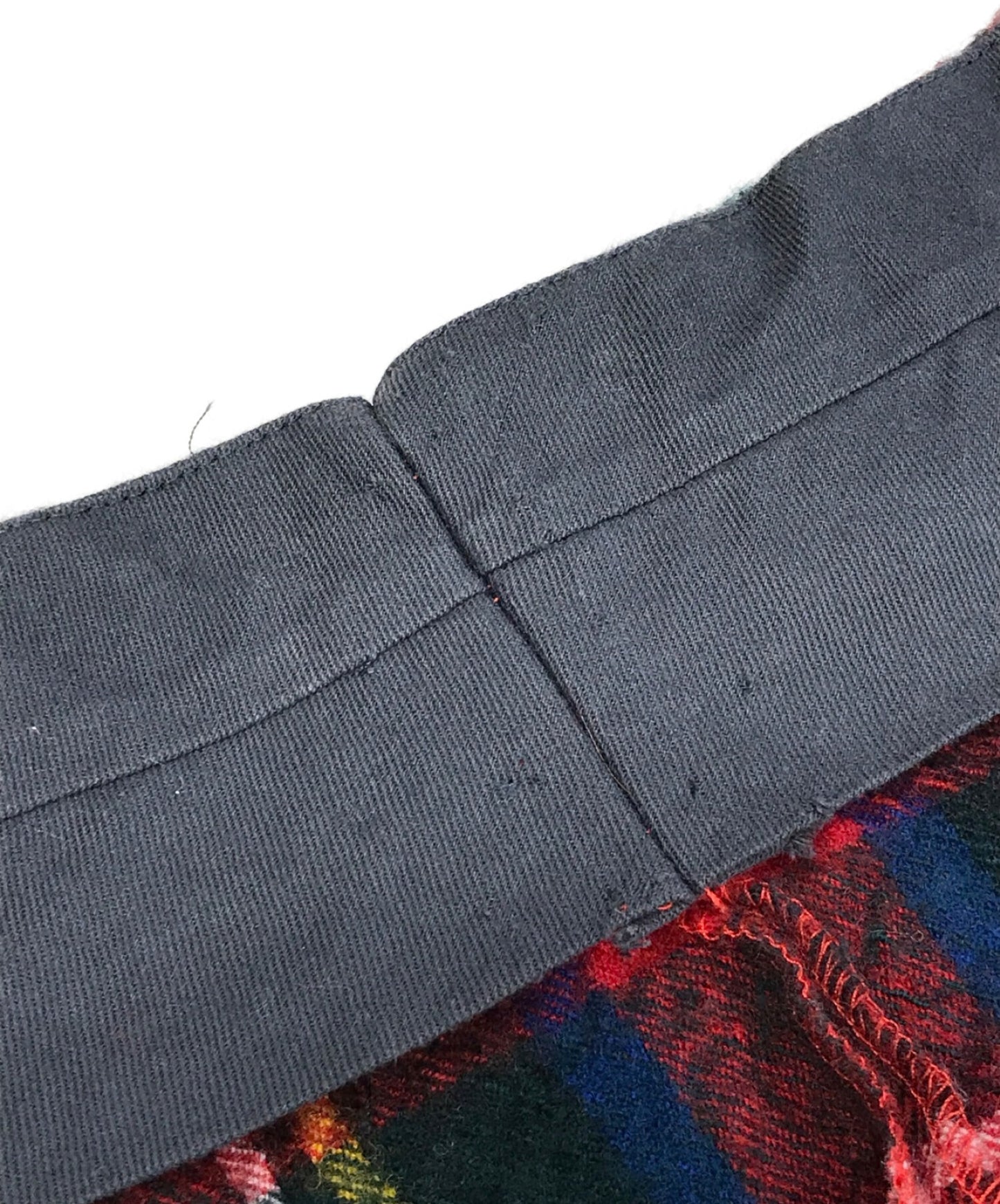 [Pre-owned] COMME des GARCONS Shrunken Wool Tartan Check Skirt GS-04010S