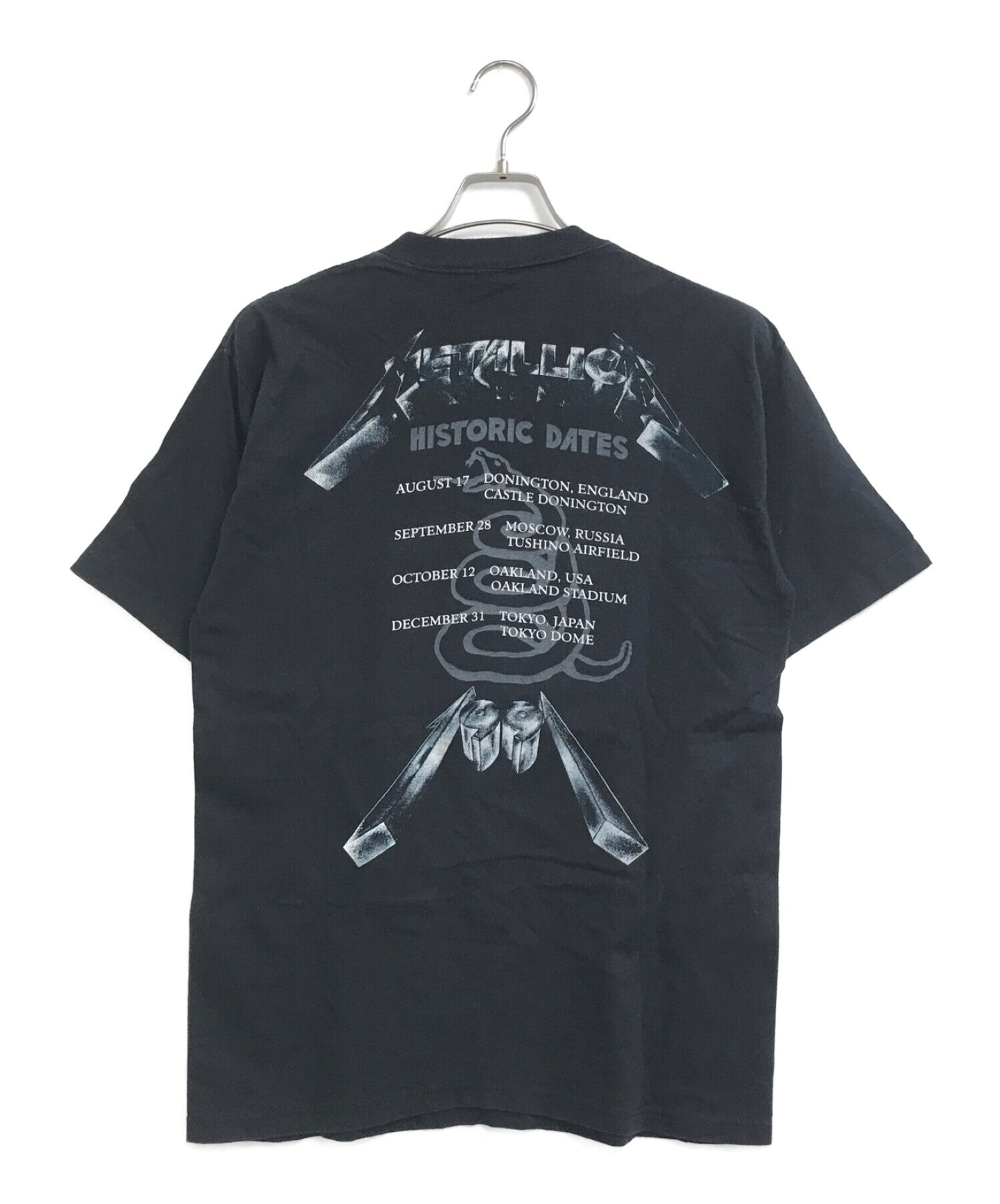 90s METALLICA FACES HISTORICAL DATES TEE - Tシャツ/カットソー(半袖