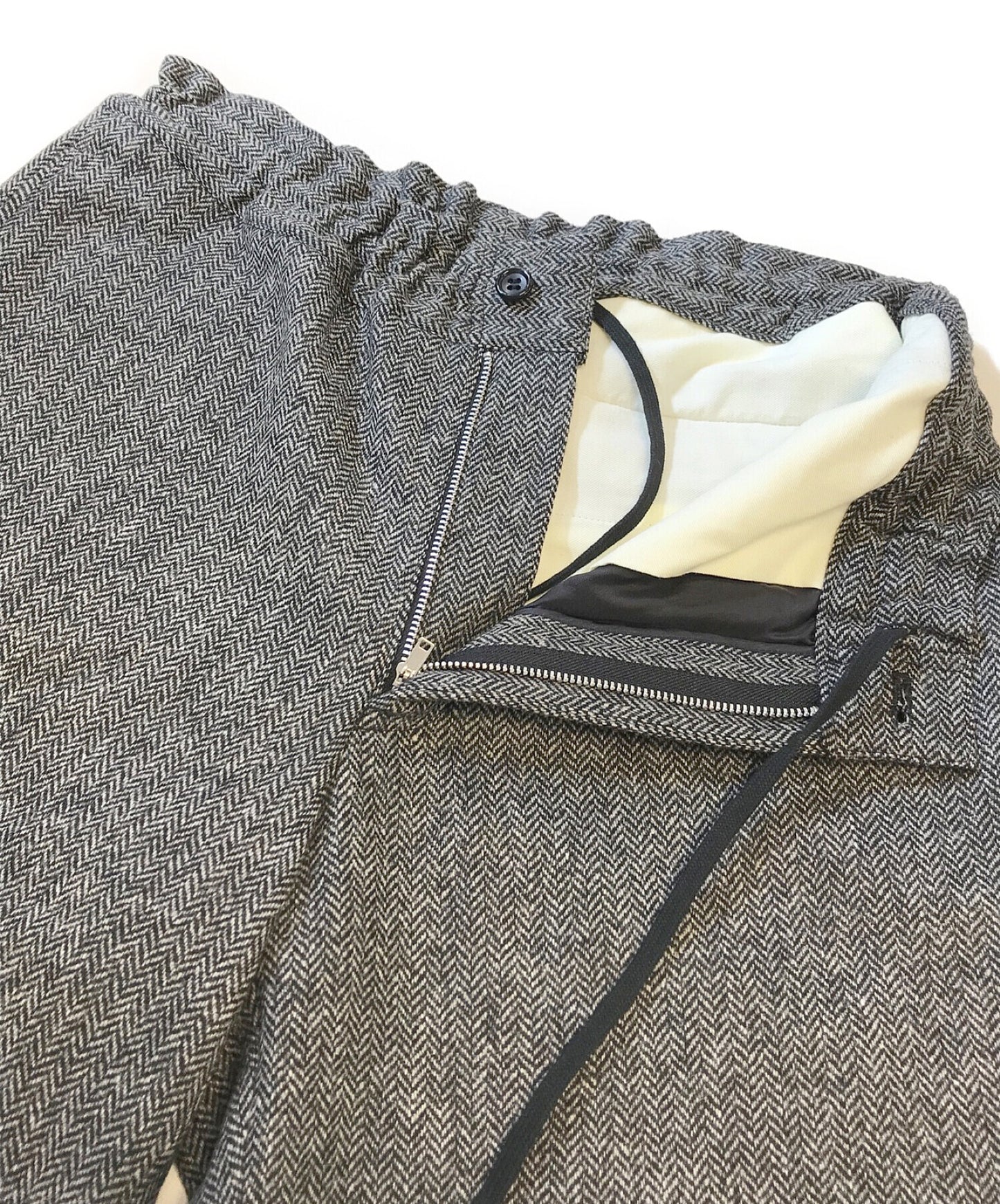 Comme des garcons homme deux herringbone tapered กางเกง dh-p044