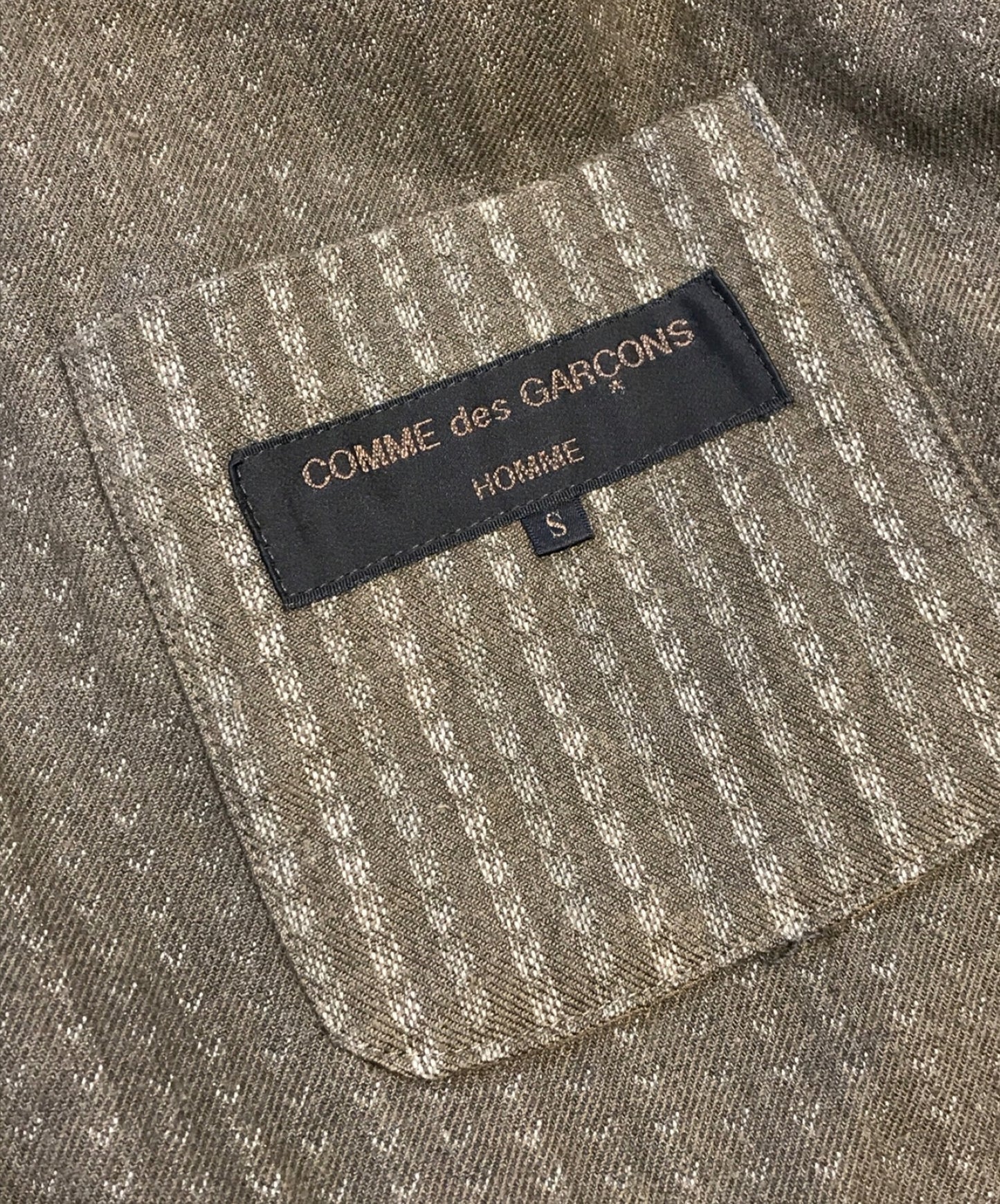 Comme des Garcons Homme 80 년대 면화 재킷 HJ-02005S