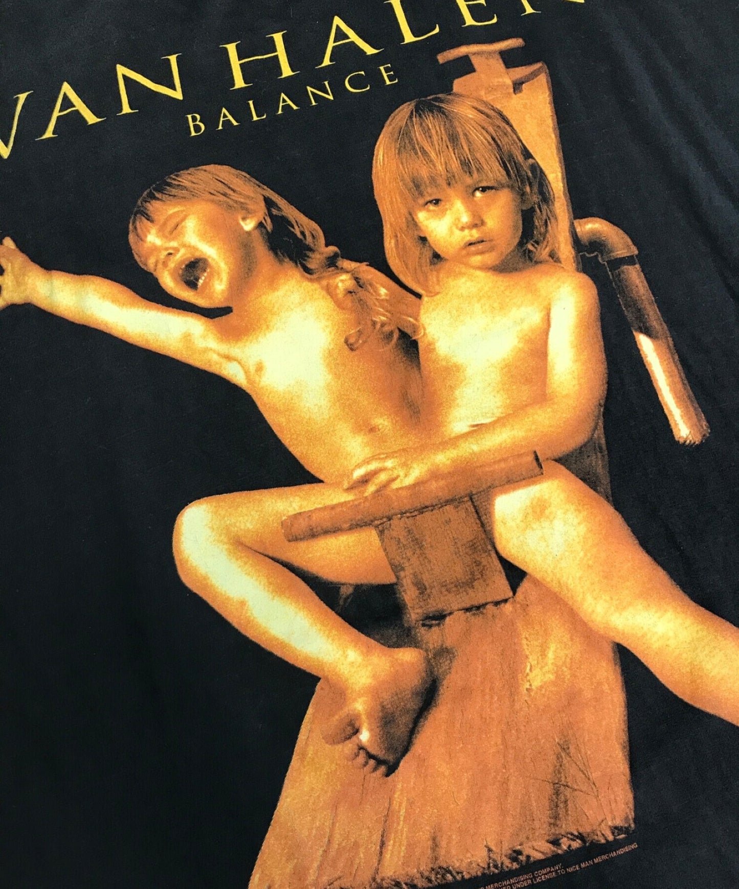 バンド t v [빈티지] 90 년대 Vanhalen 밴드 티셔츠