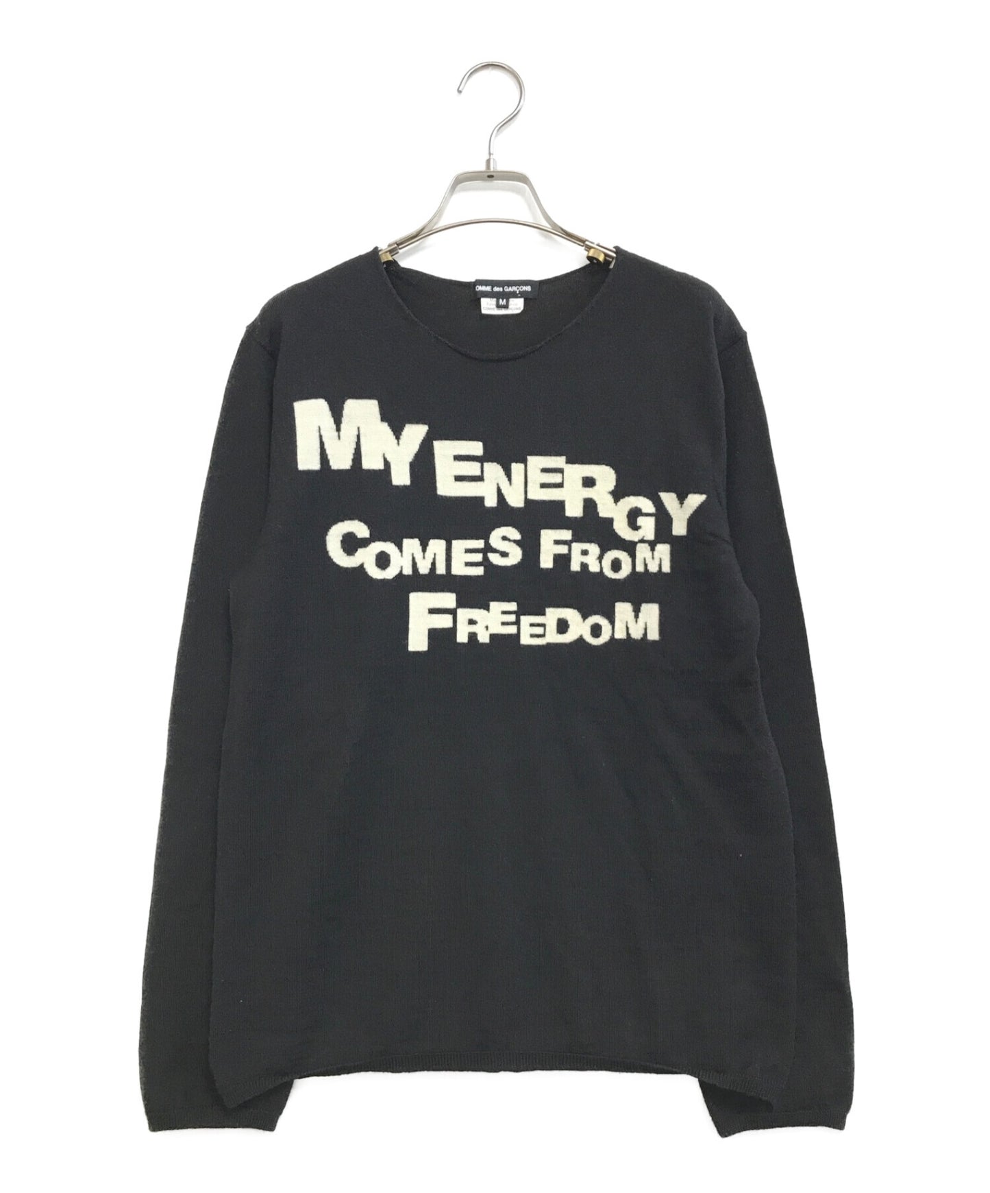 [Pre-owned] COMME des GARCONS Message Print Sweater PF-N029