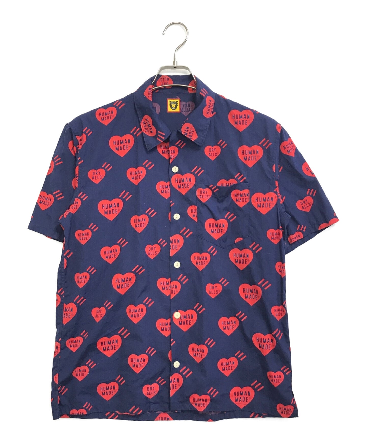 [Pre-owned] HUMAN MADE Logo-printed open collar shirt