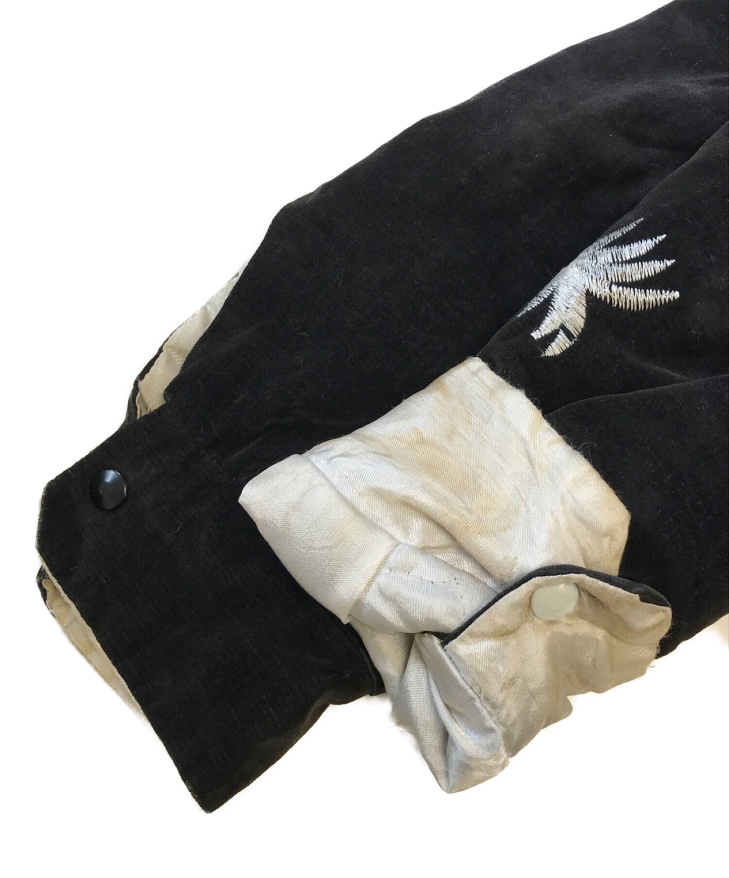 Bouchouchin 칼라와 함께 빈티지 기념품 재킷