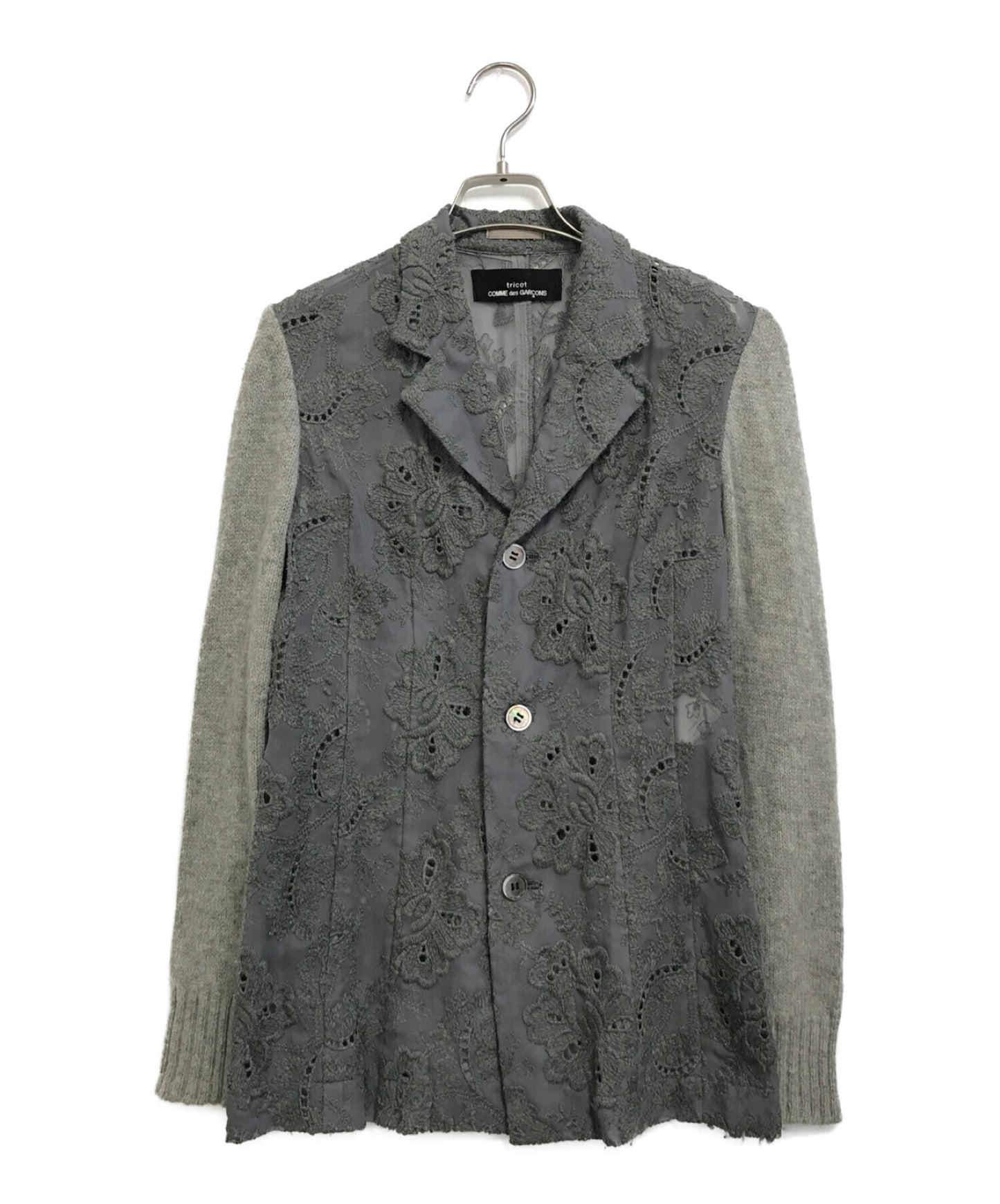 [Pre-owned] tricot COMME des GARCONS tricolour jacket TJ-040010