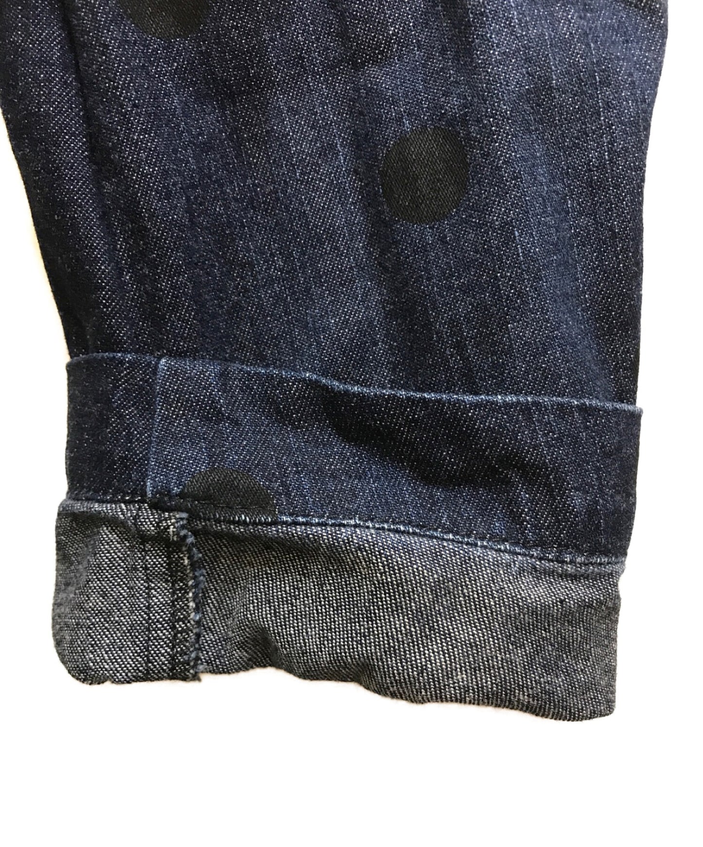 COMME DES GARCONS襯衫產品洗滌的點牛仔裁縫夾克W21167