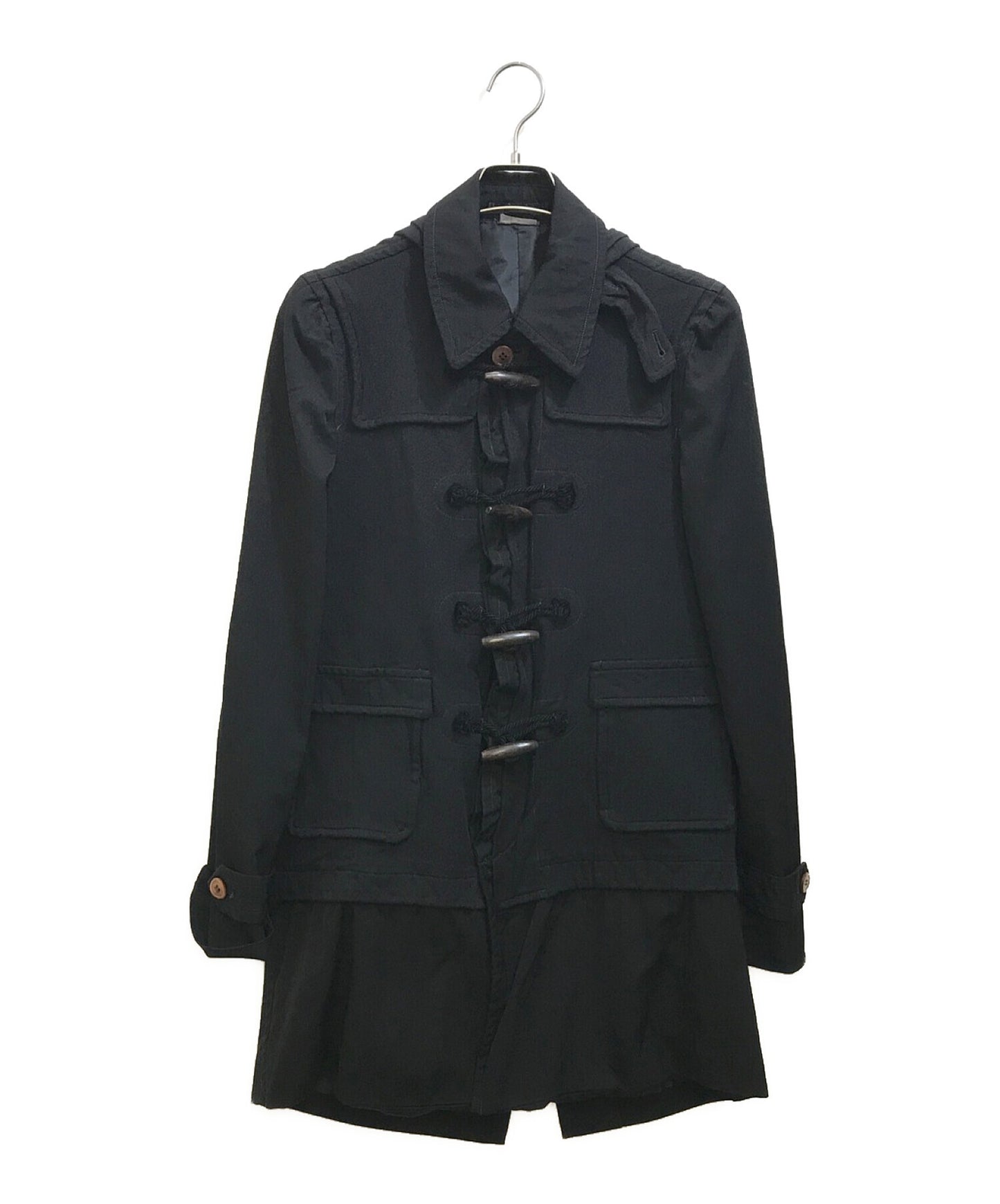 COMME des GARCONS HOMME PLUS Poly shrink Docking Hooded Coat PD C001