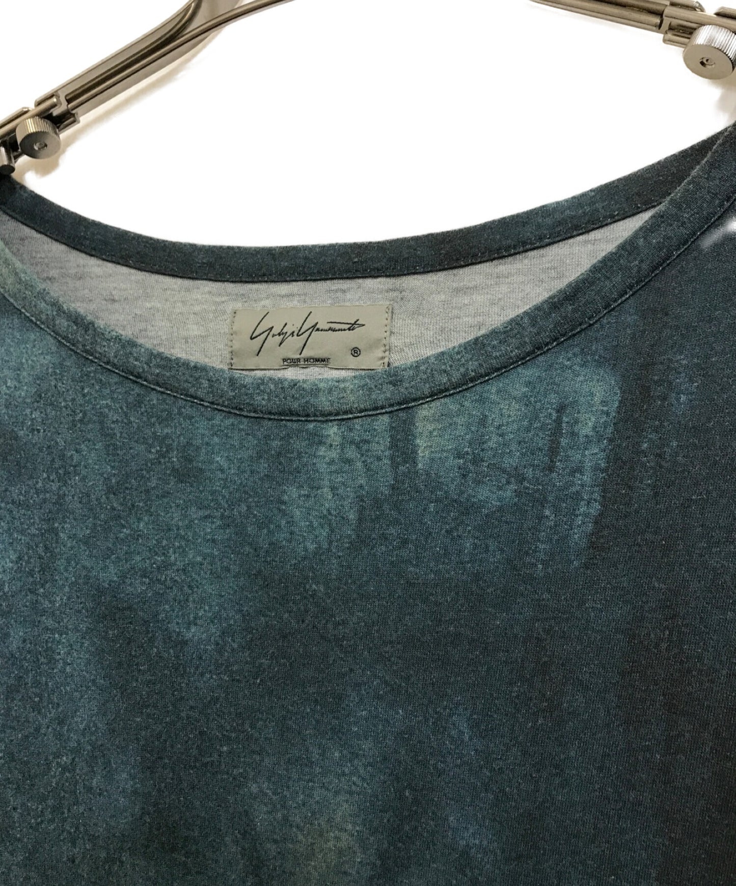 Yohji Yamamoto Pour Homme Transfer Print Layed Long-Sleeved Cut 및 Sewn HW-T67-279