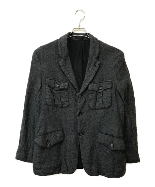 Comme des Garcons Homme Shrunken Wool 맞춤형 재킷 HT-J024