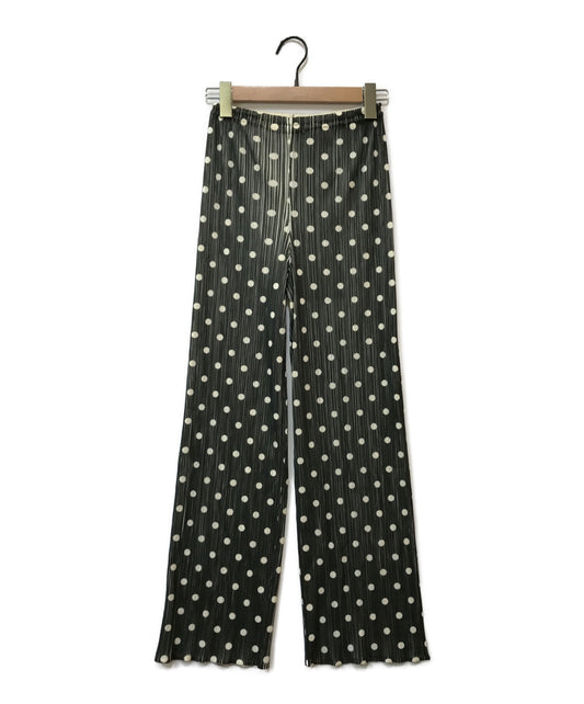 [Pre-owned] PLEATS PLEASE Dot Pleated Pants/Straight Pants/Patterned/Polka Dot PP52-JF443