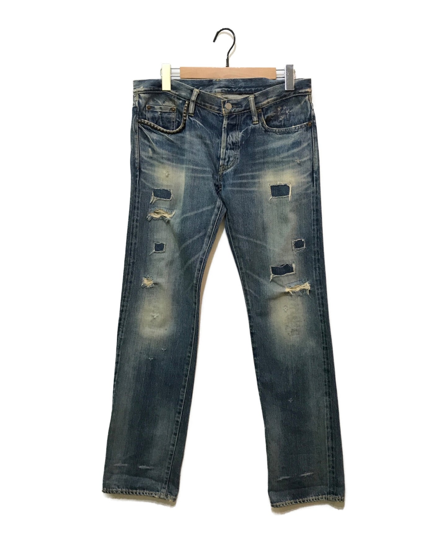 [Pre-owned] Hysteric Glamour Small window studded denim pants
